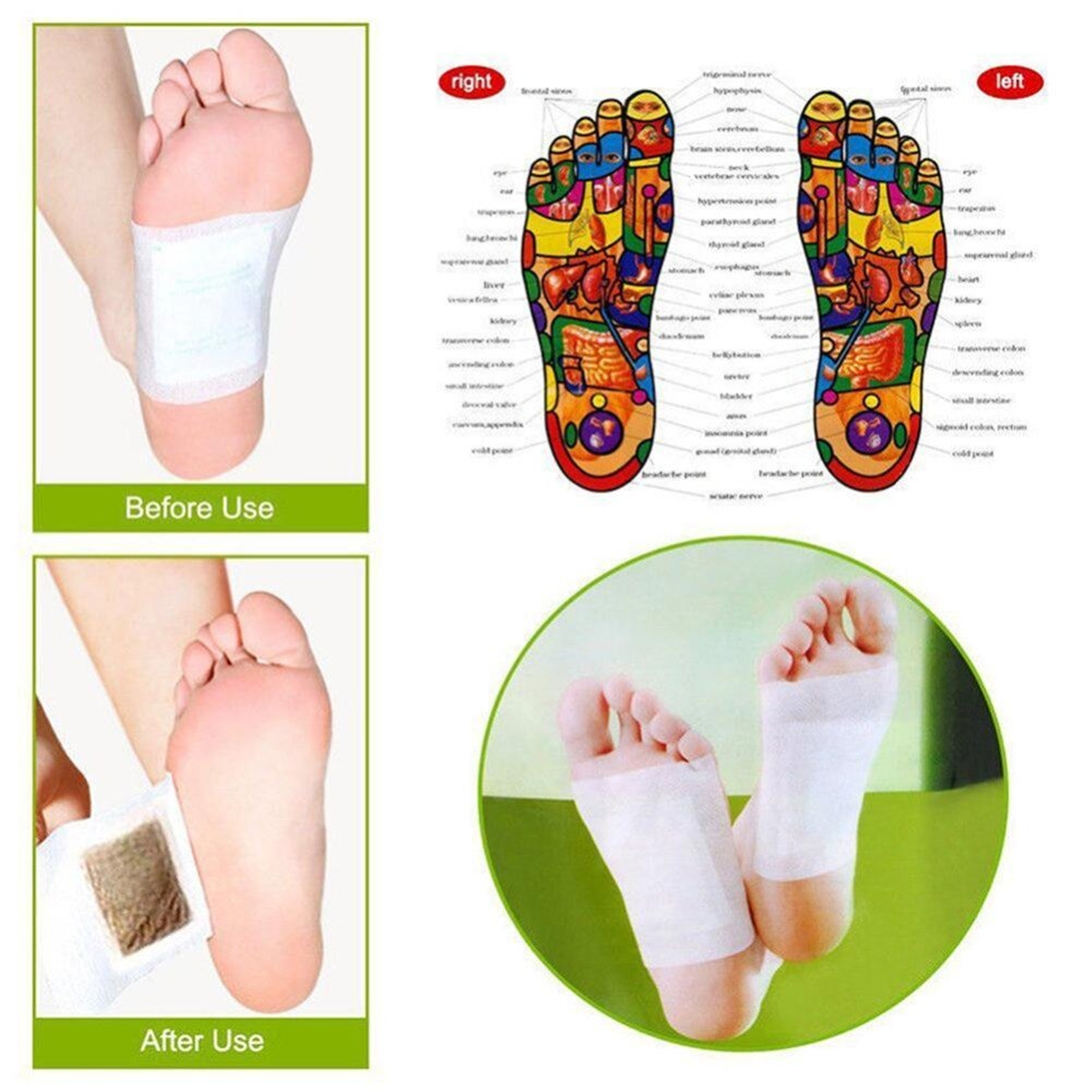 Kinoki Ginger Herbal Detox Foot Patch -  Salt Cleansing Feet