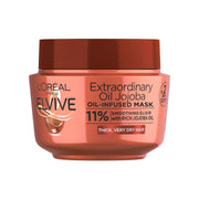 The product of L'Oréal Paris Elvive Extraordinary Oil Jojoba Oil-Infused Hair Mask 11%
