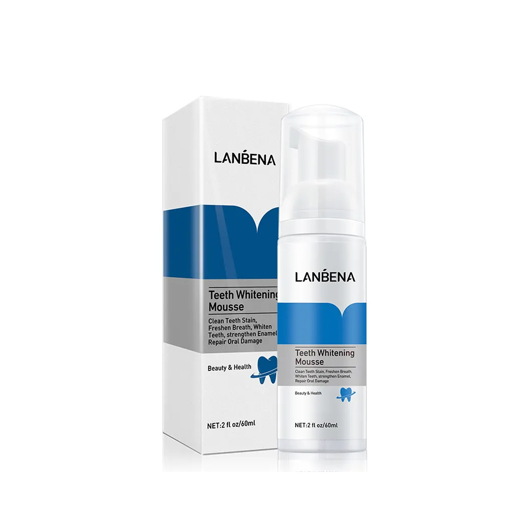 The Product of Lanbena Teeth Whitening Mousse