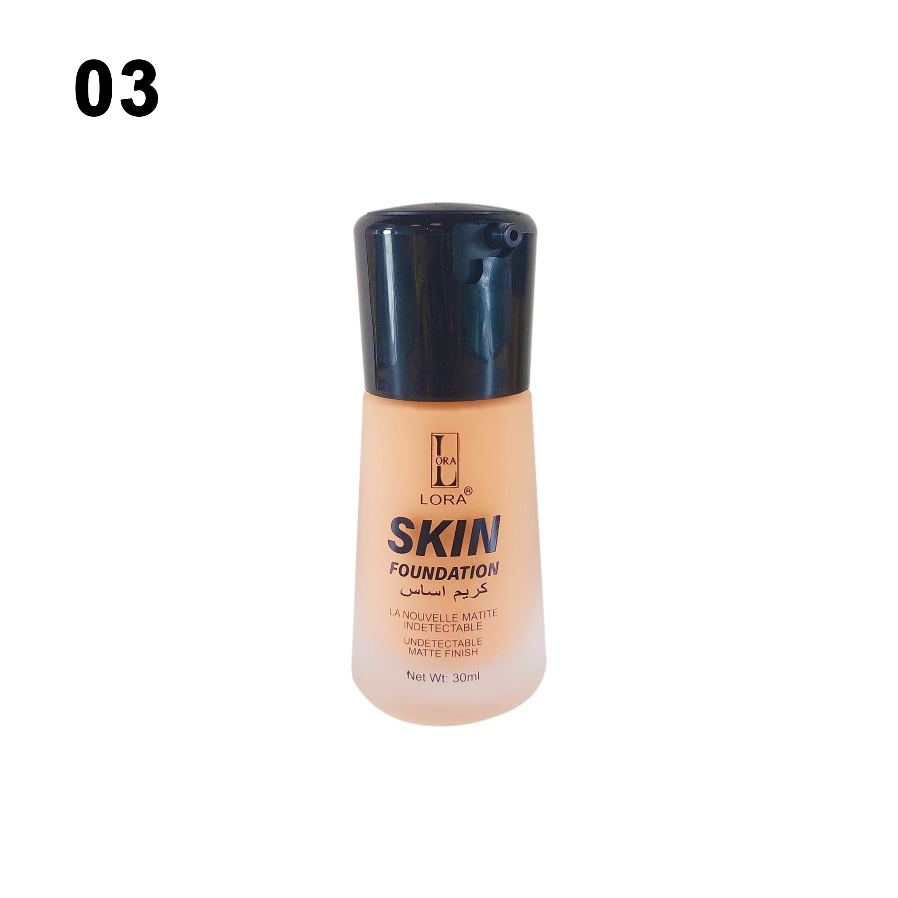 Lora Skin Foundation Undetectable Matte Finish - 30ml