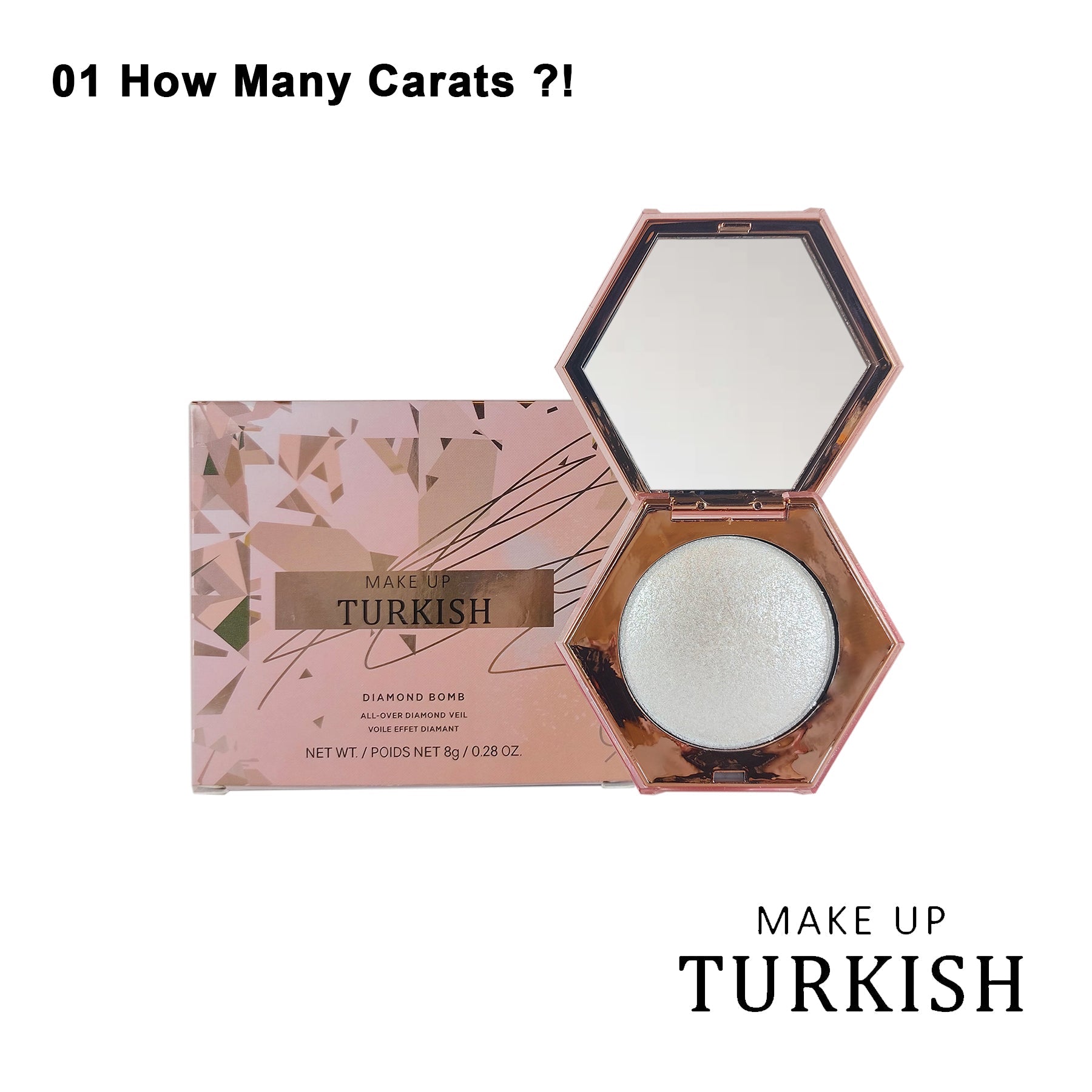Makeup Turkish Highlighter - Enhance your features with radiant glow. 