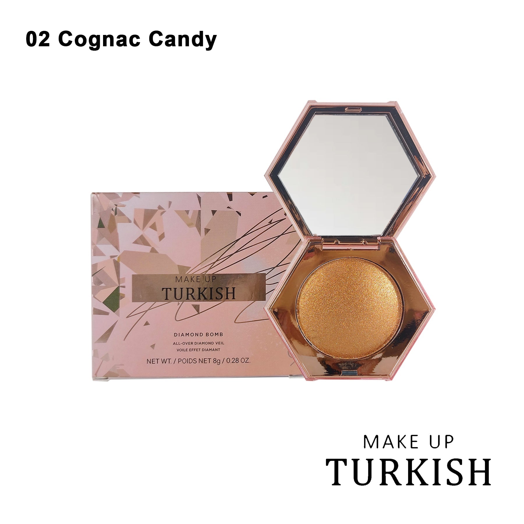 Cognac candy varient of Makeup Turkish Highlighter