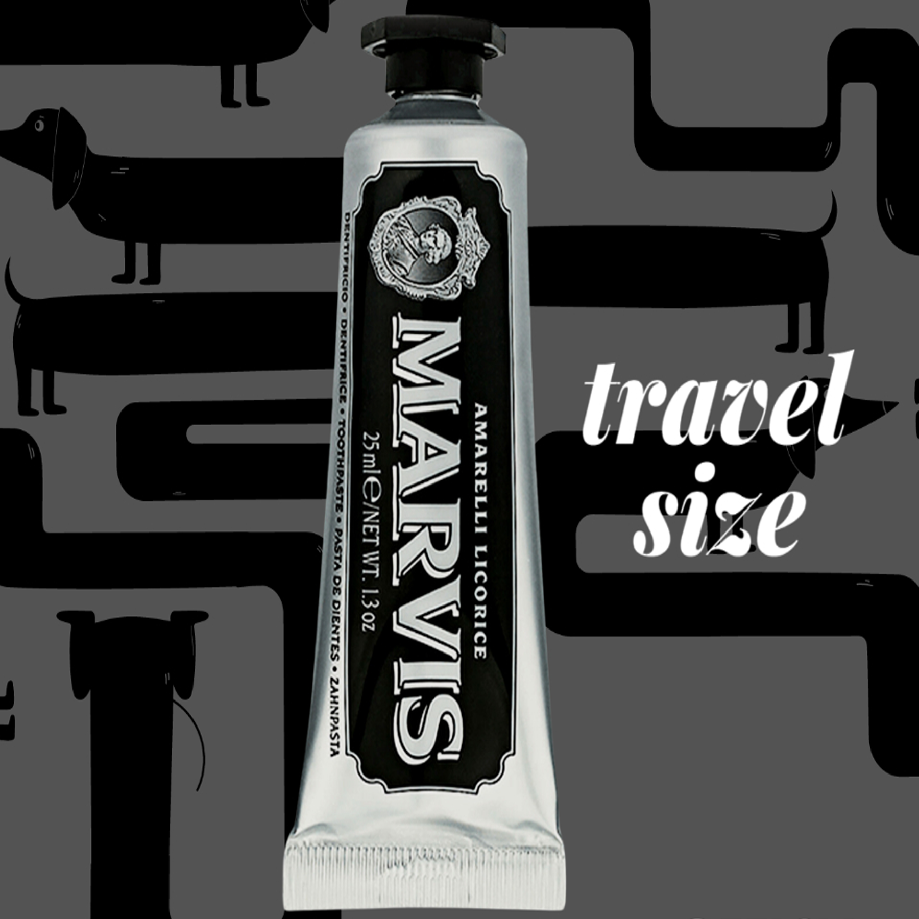 Marvis Amarelli Licorice Toothpaste available on Qasr Jamal Store