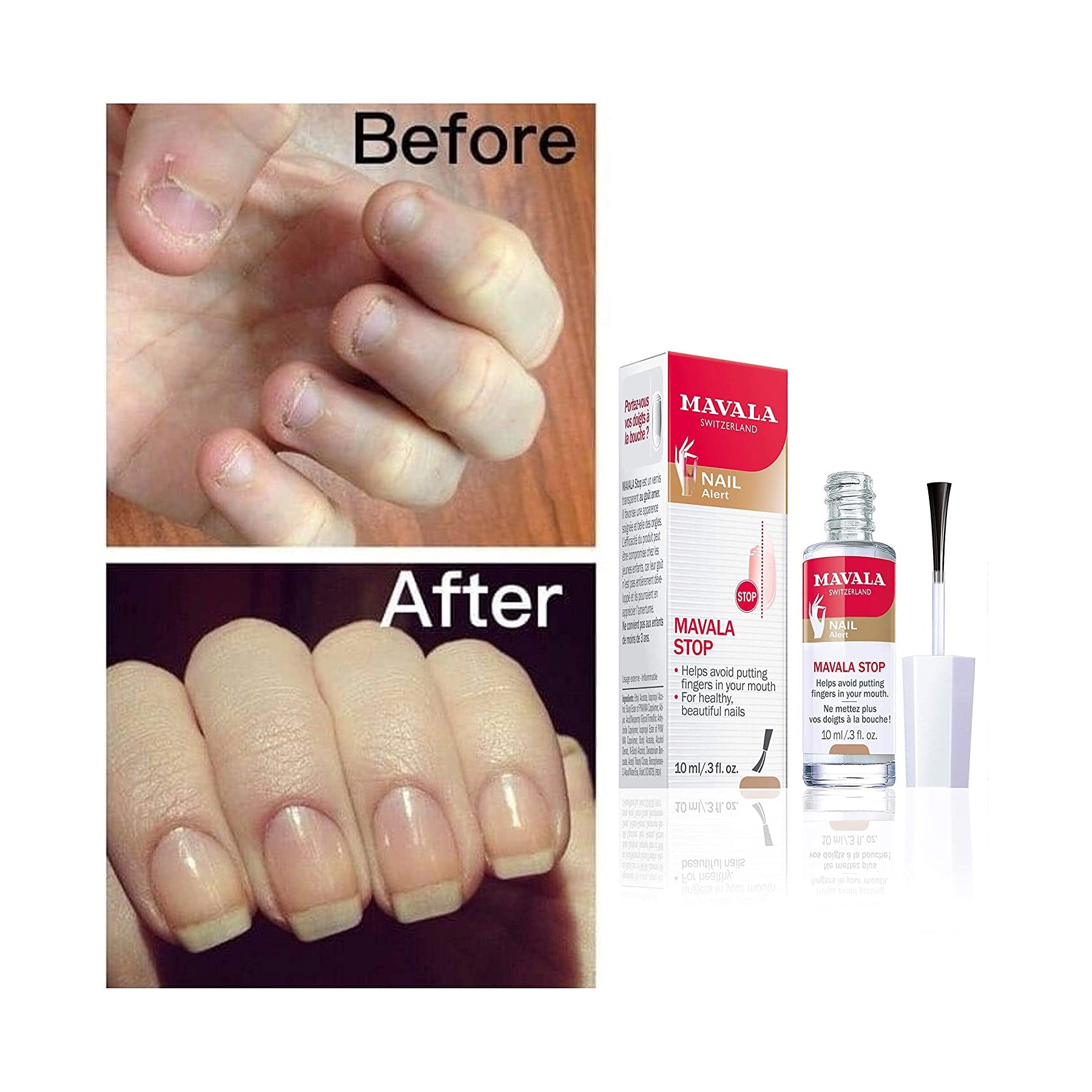 Mavala Stop Nail Biting 10ml - Break the nail-biting habit with a bitter yet harmless taste. 