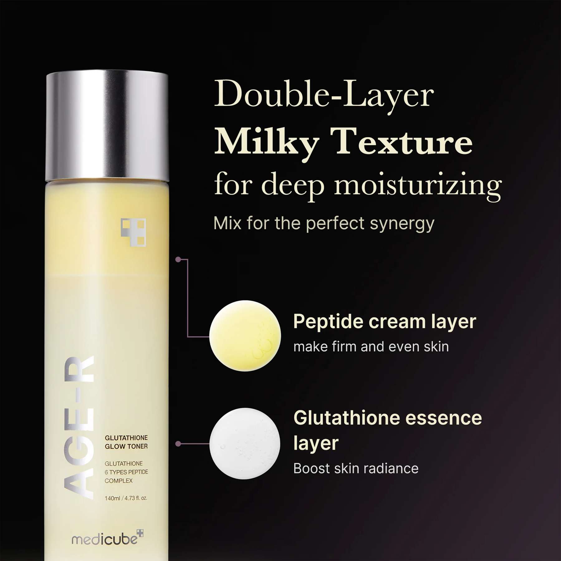 Advantages of Medicube Age-R Glutathione Glow Toner