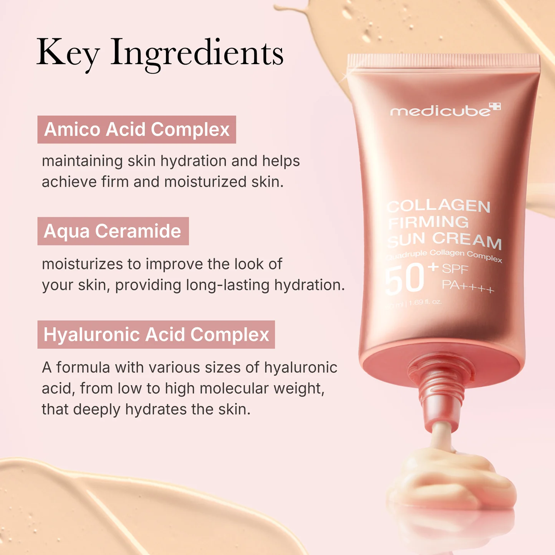Advantages of Medicube Collagen Firming Sun Cream