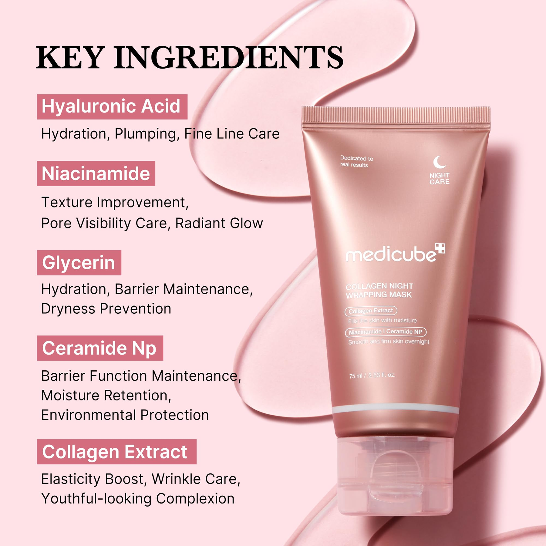 Advantages of Medicube Collagen Night Wrapping Mask