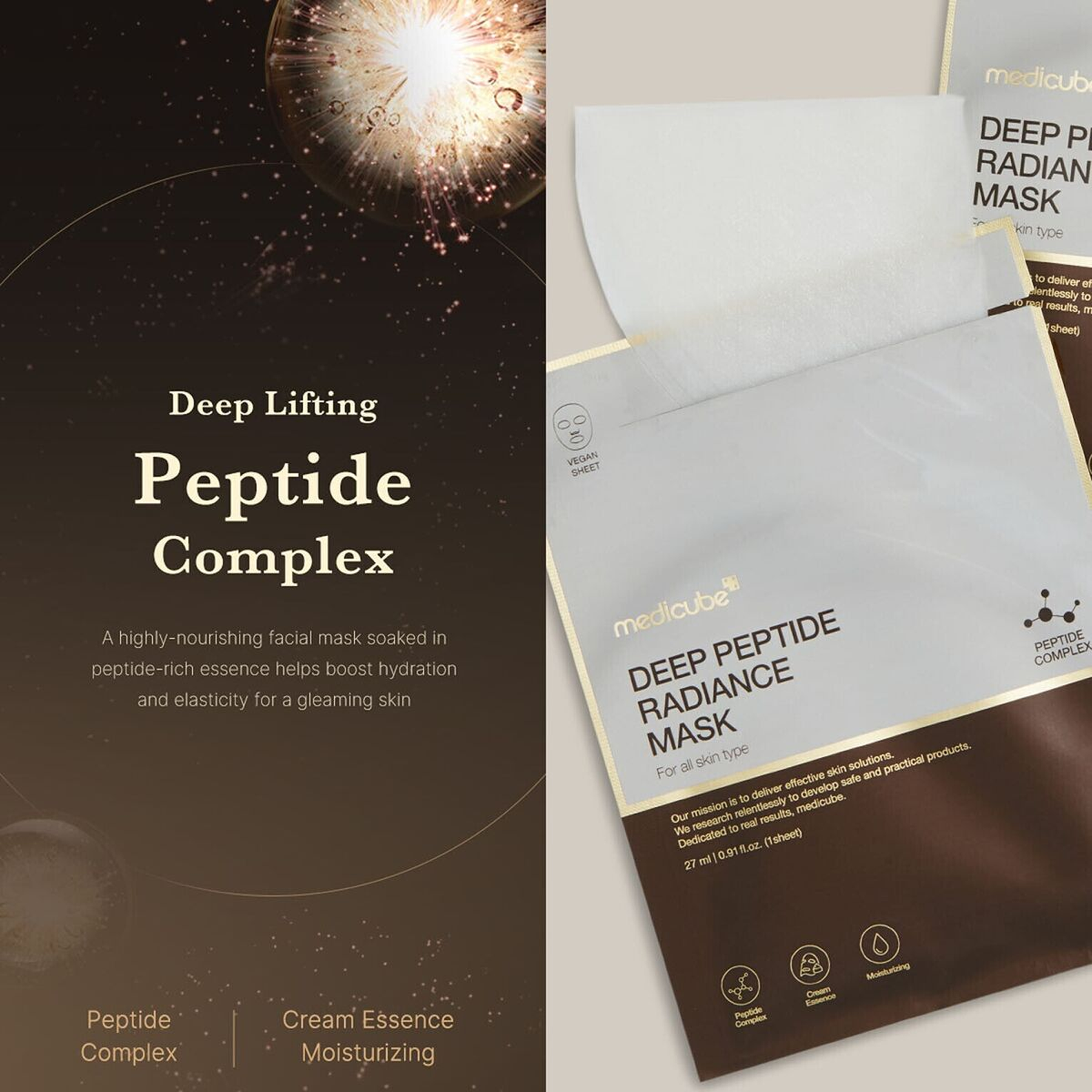 Key Benefits of Medicube Deep Peptide Radiance Mask 