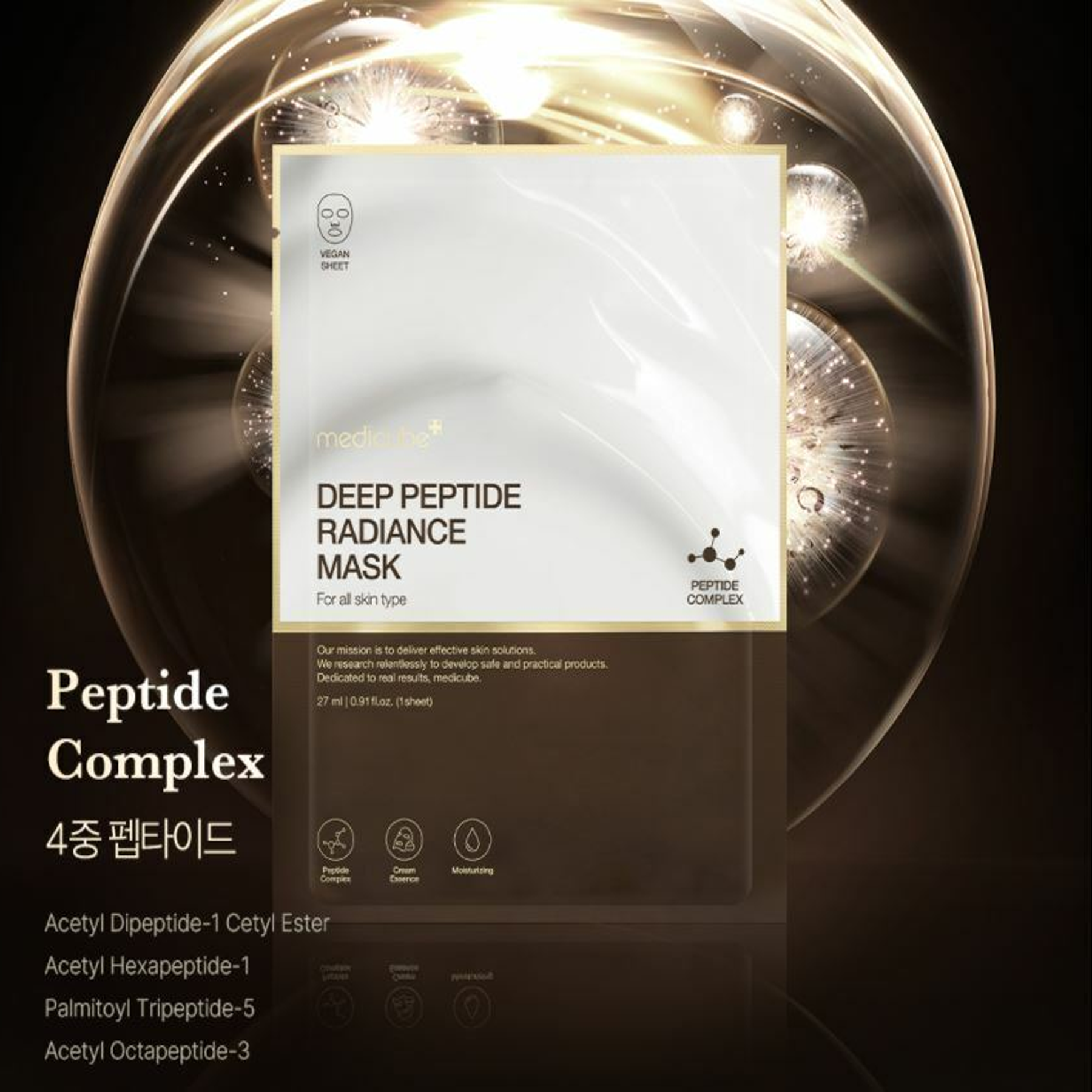 Key Ingridients of Medicube Deep Peptide Radiance Mask 