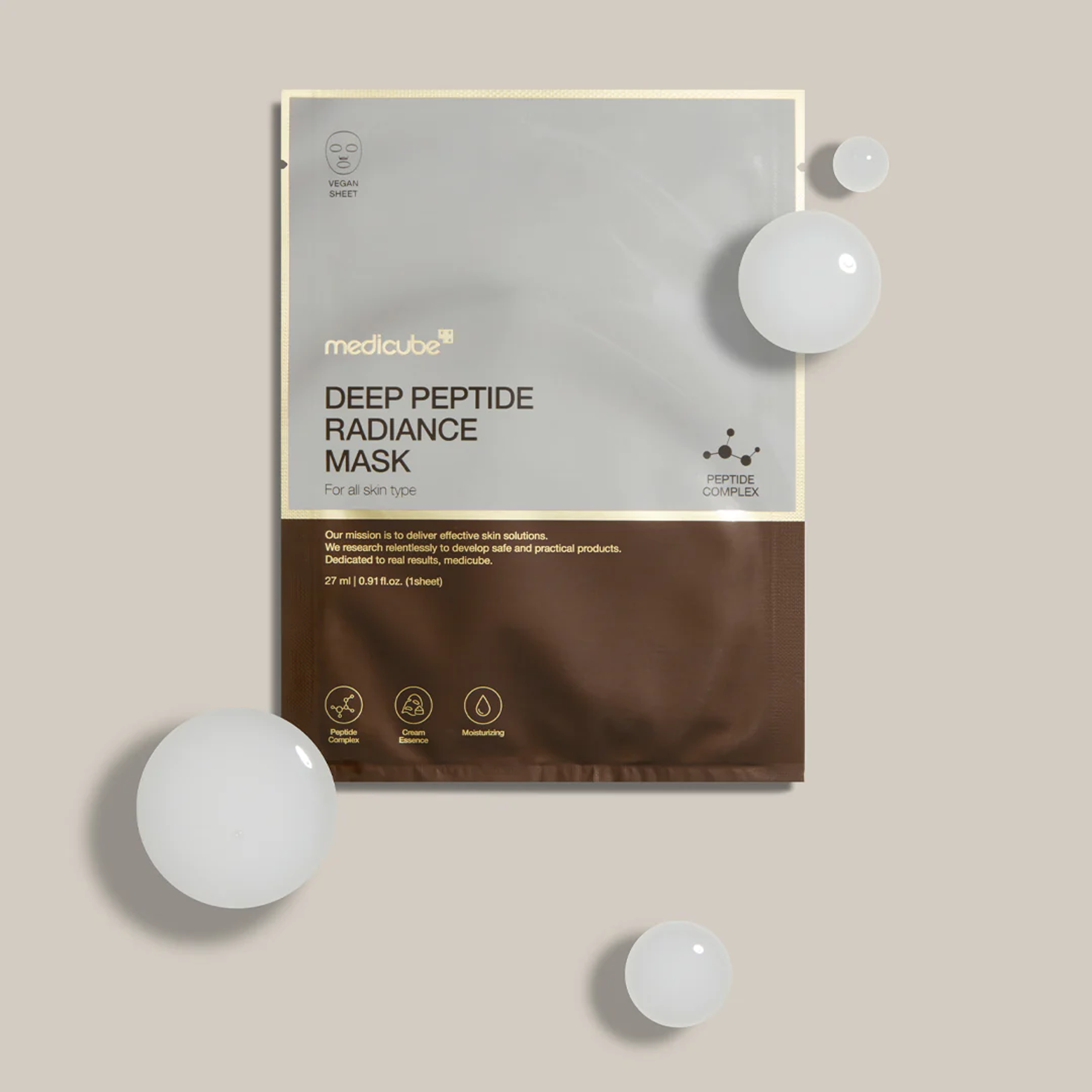 Medicube Deep Peptide Radiance Mask  available on Qasr Jamal Store