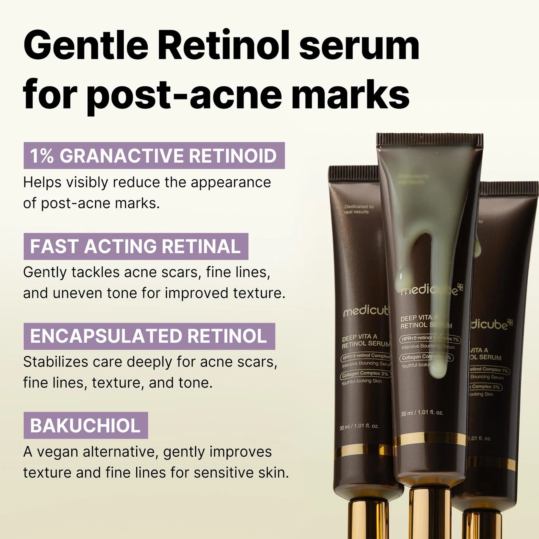 Key Benefits of Medicube Deep Vita A Retinol Serum