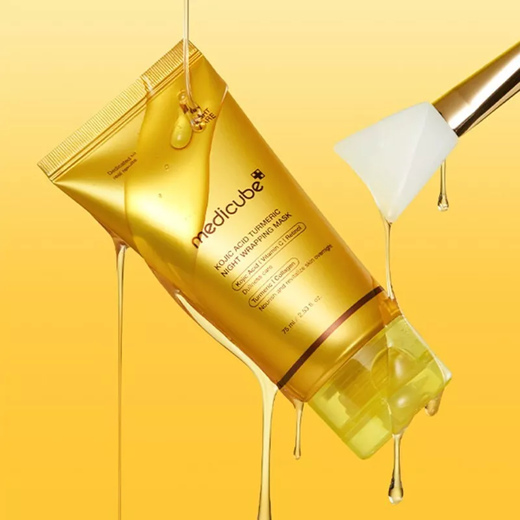 Medicube Kojic Acid Turmeric Night Wrapping Mask available on Qasr Jamal Store