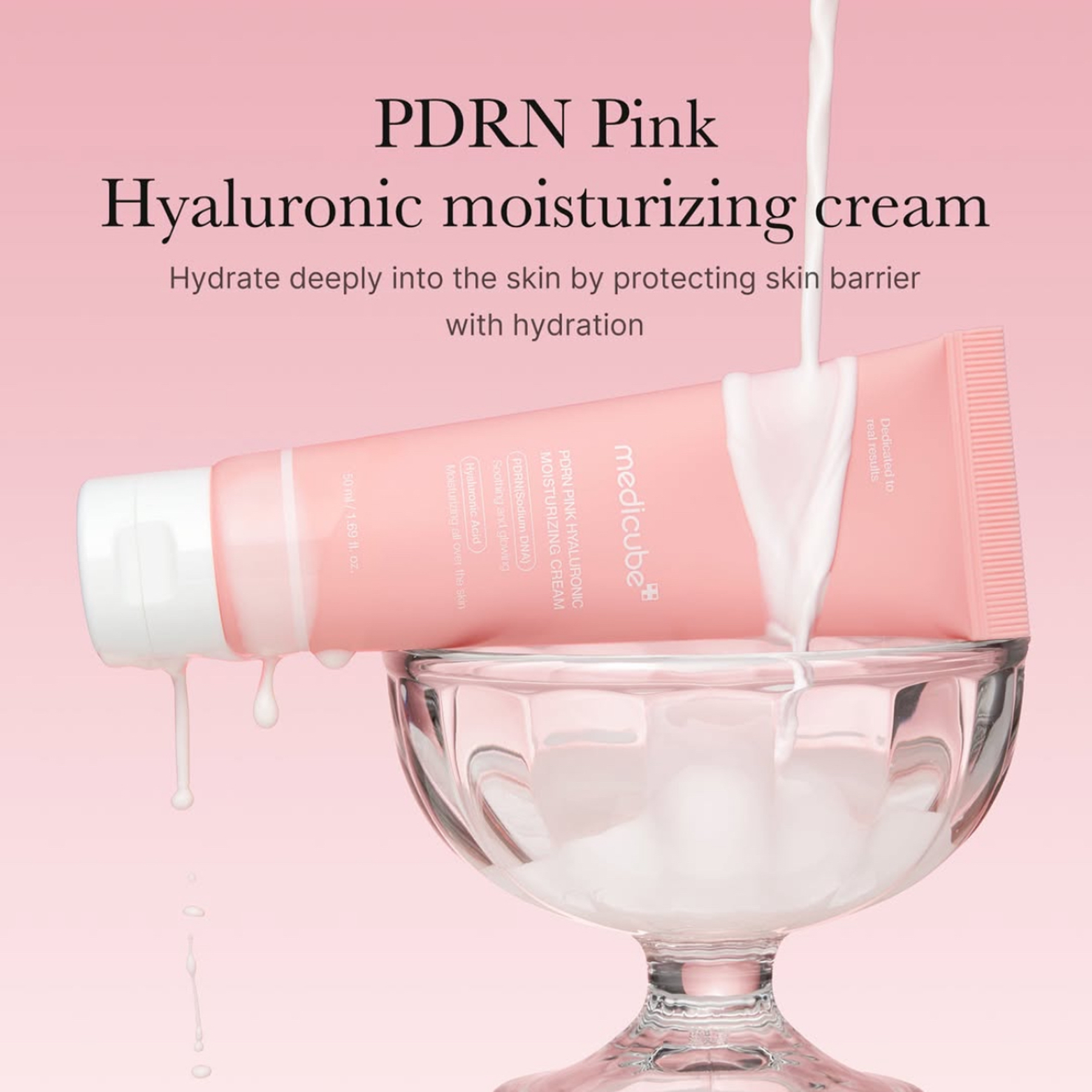 Key Benefits of Medicube PDRN Pink Hyaluronic Moisturizing Cream