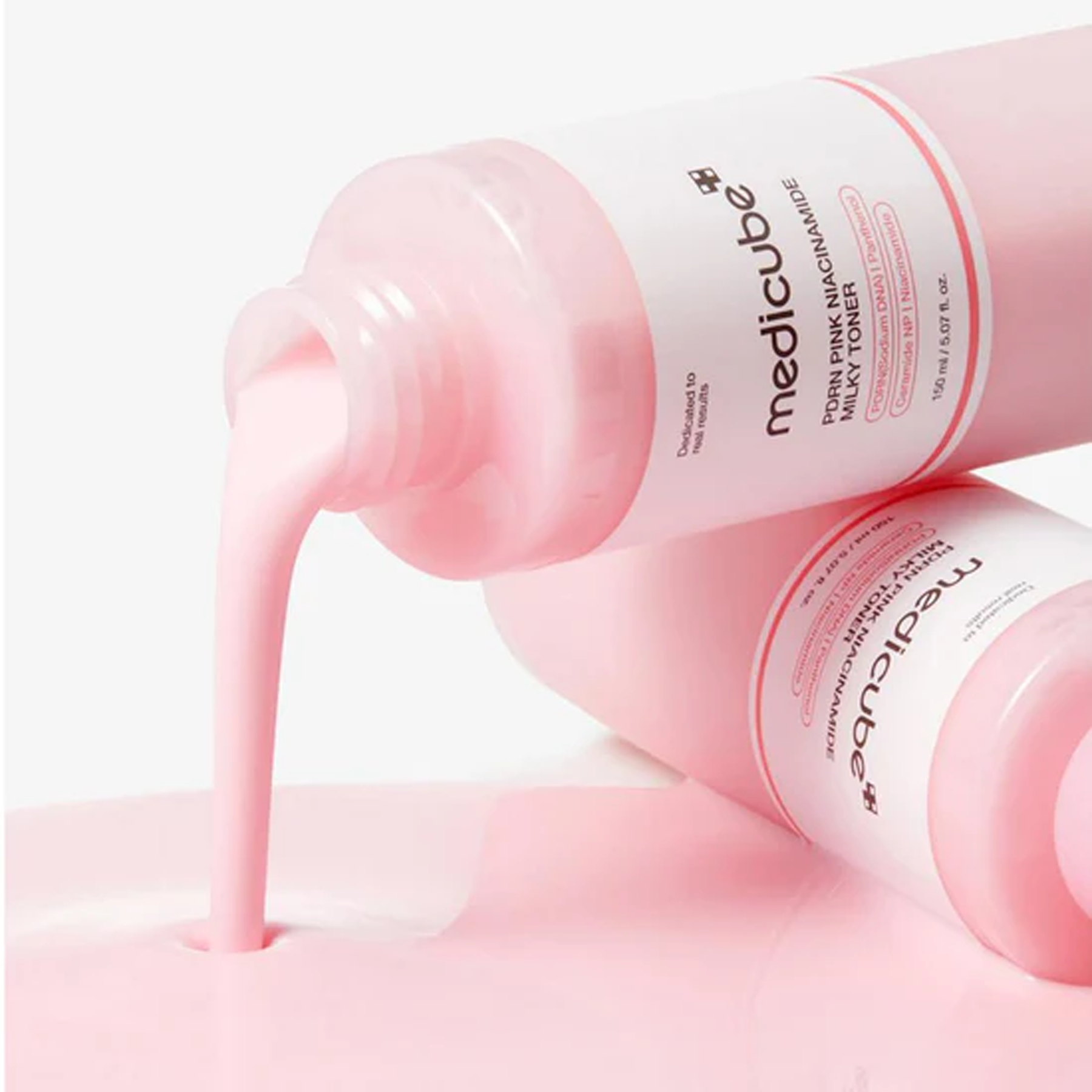 Medicube PDRN Pink Niacinamide Milky Toner available on Qasr Jamal Store