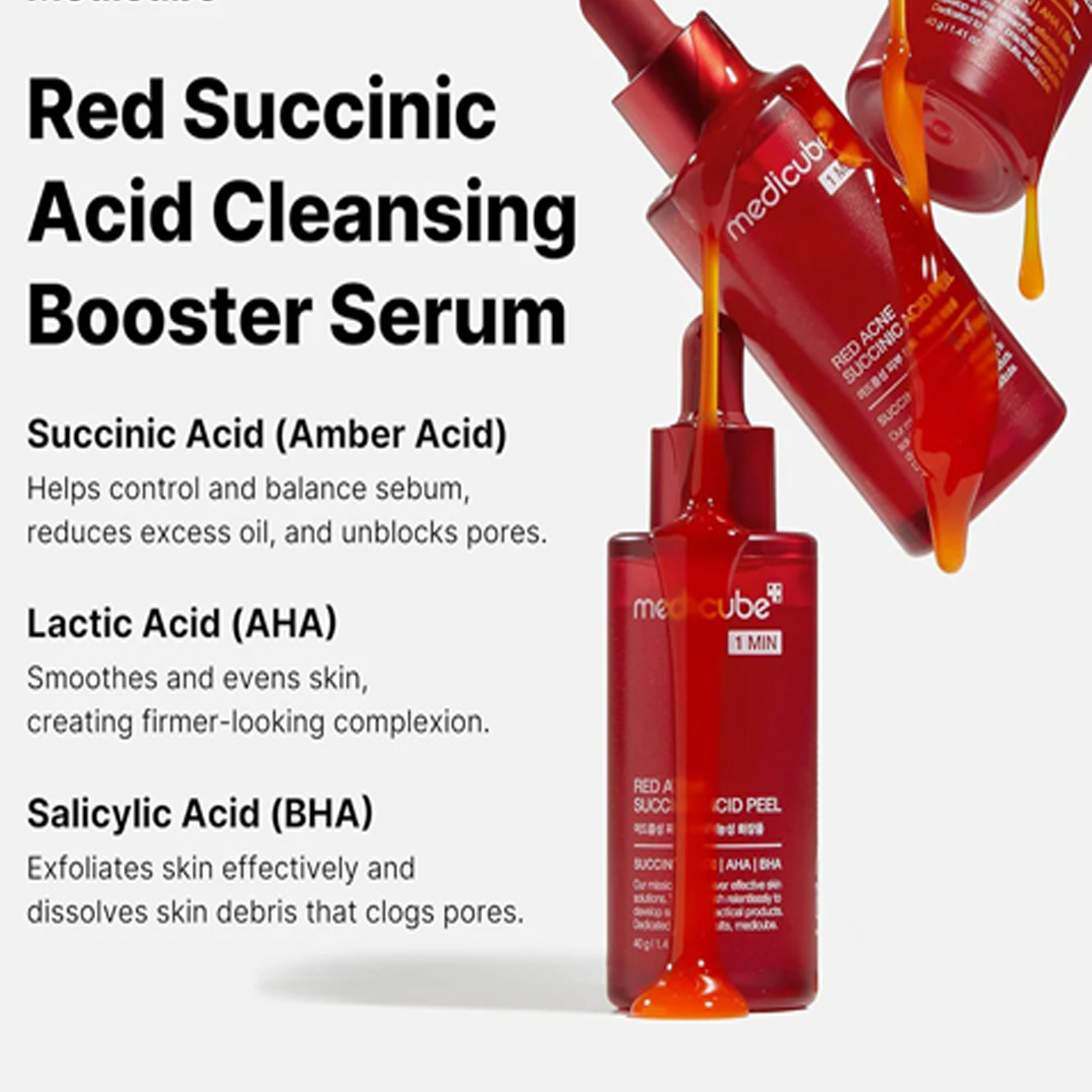 Key Benefits of Medicube Red Acne Succinic Peel