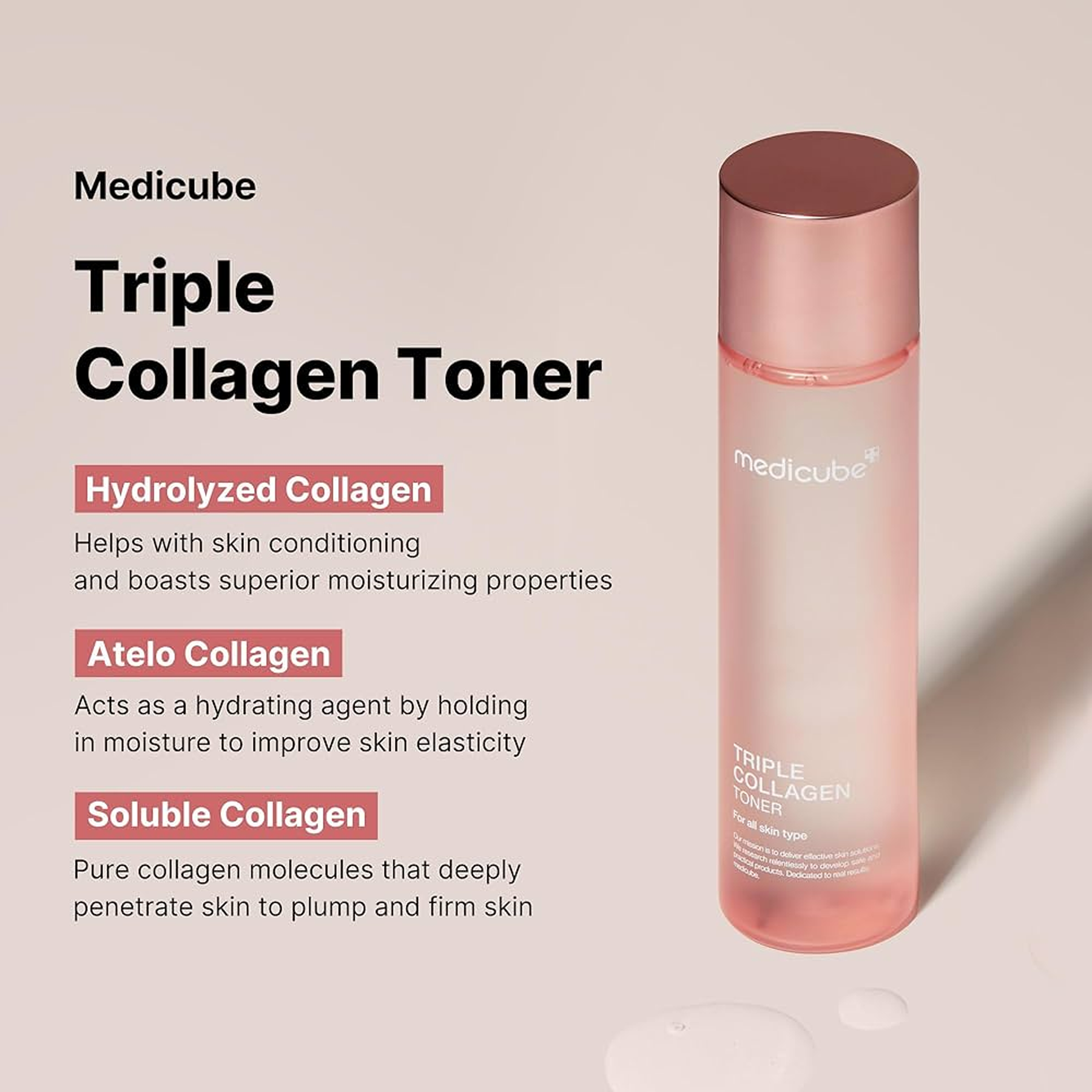 Key Benefits of Medicube Triple Collagen Toner
