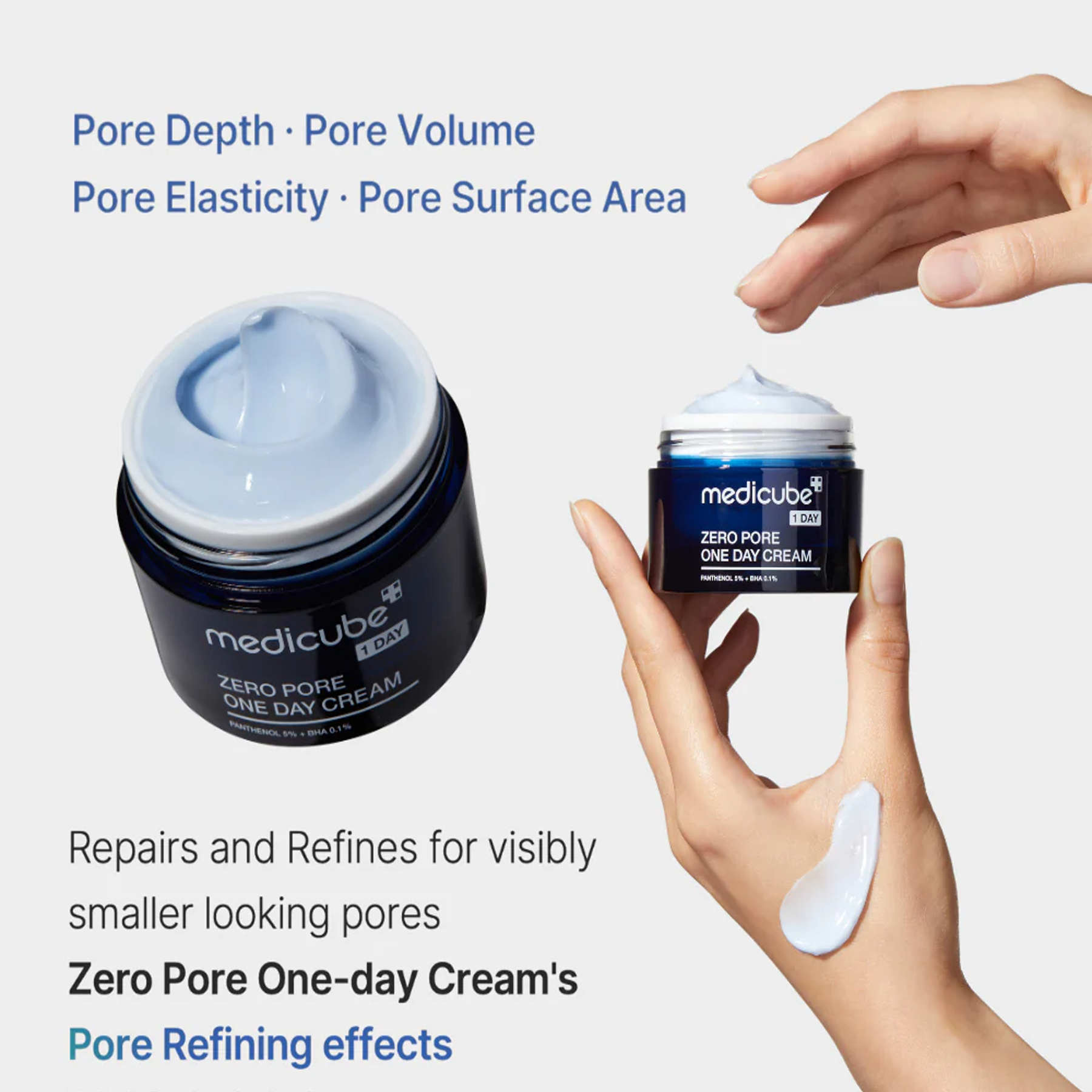 Key Benefits of Medicube Zero Pore One Day Cream