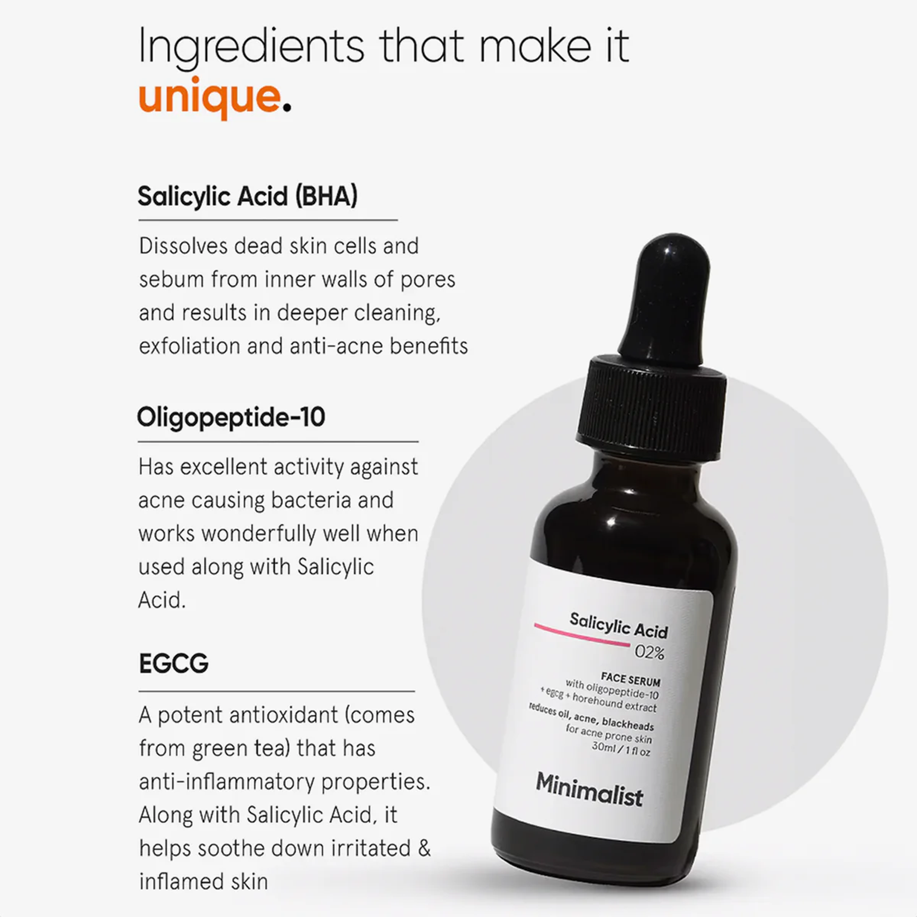 Key Benefits of Minimalist 02% Salicylic Acid Face Serum