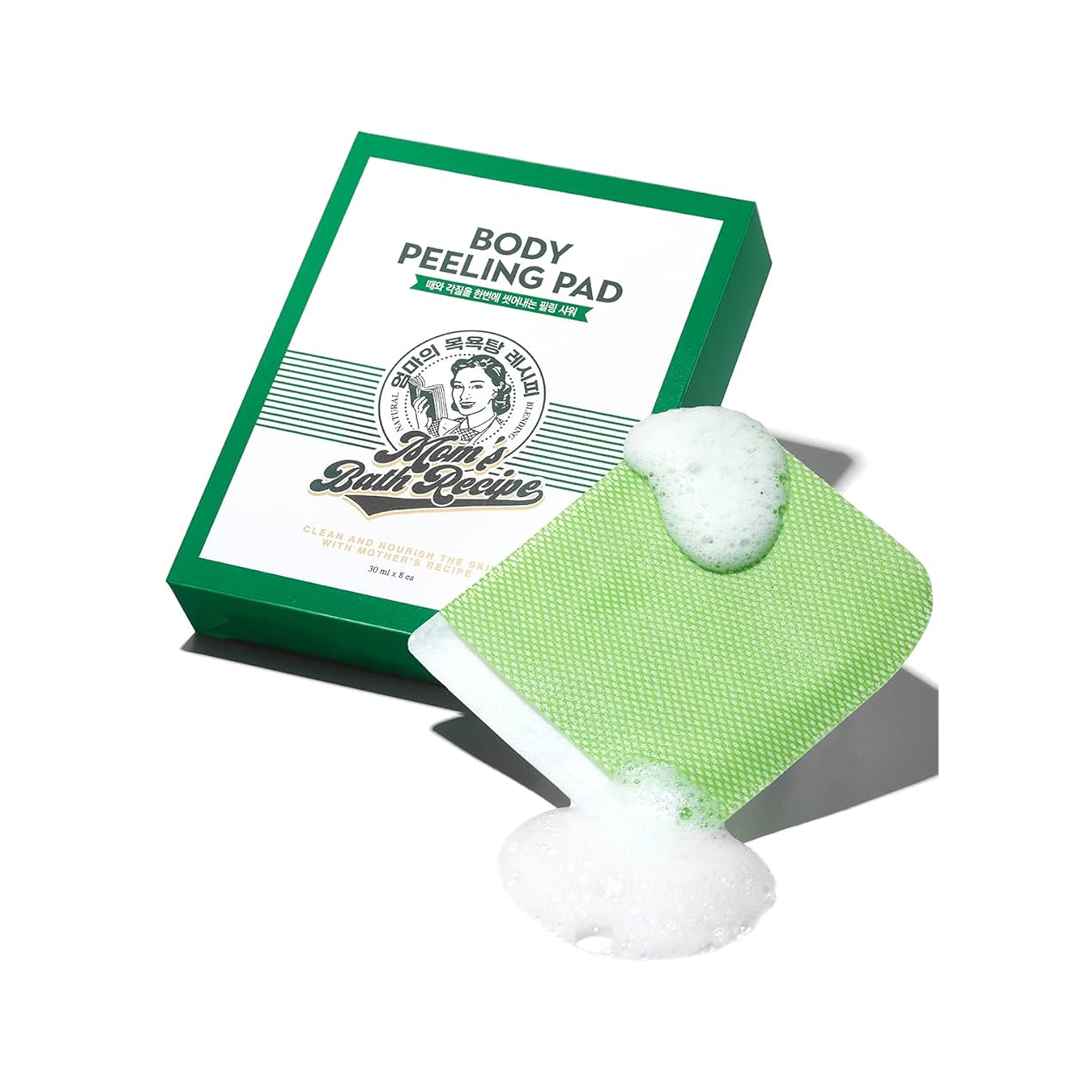 The product of Mom's Bath Recipe Body Peeling Pad Original