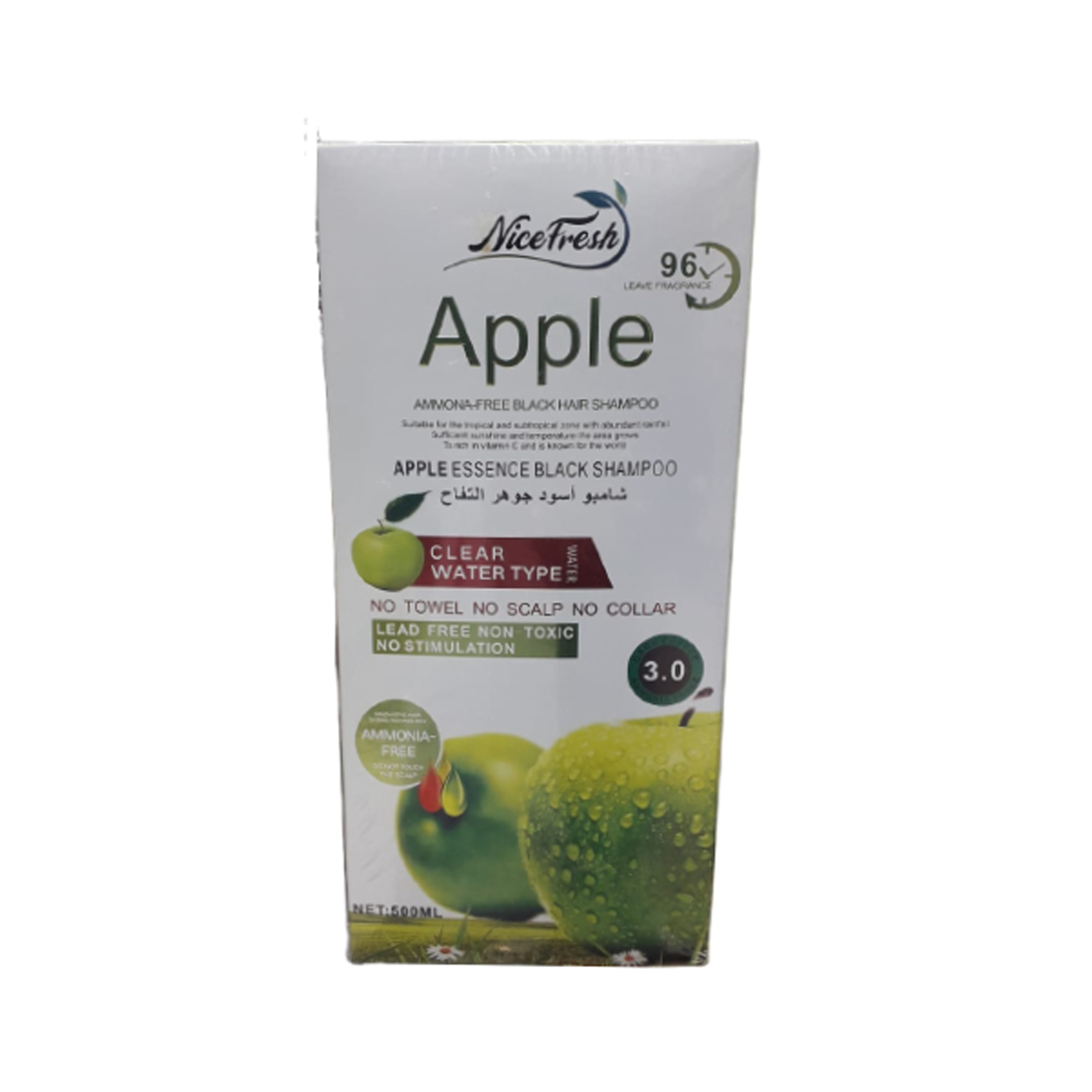 Nice Fresh's Apple Essence Hair Dye Shampoo - 500ml