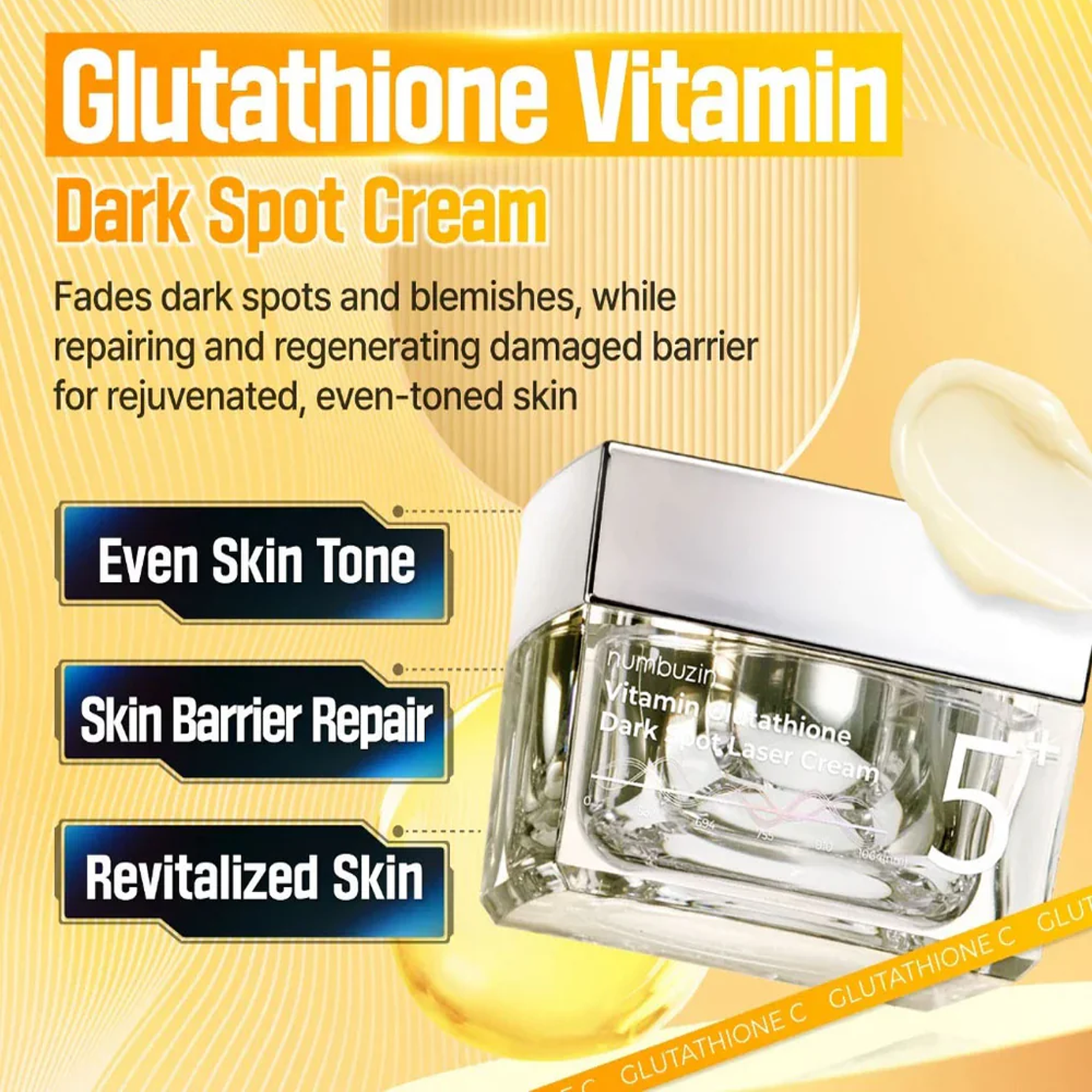 Key Benefits of Numbuzin No.5+ Vitamin Glutathione Dark Spot Laser