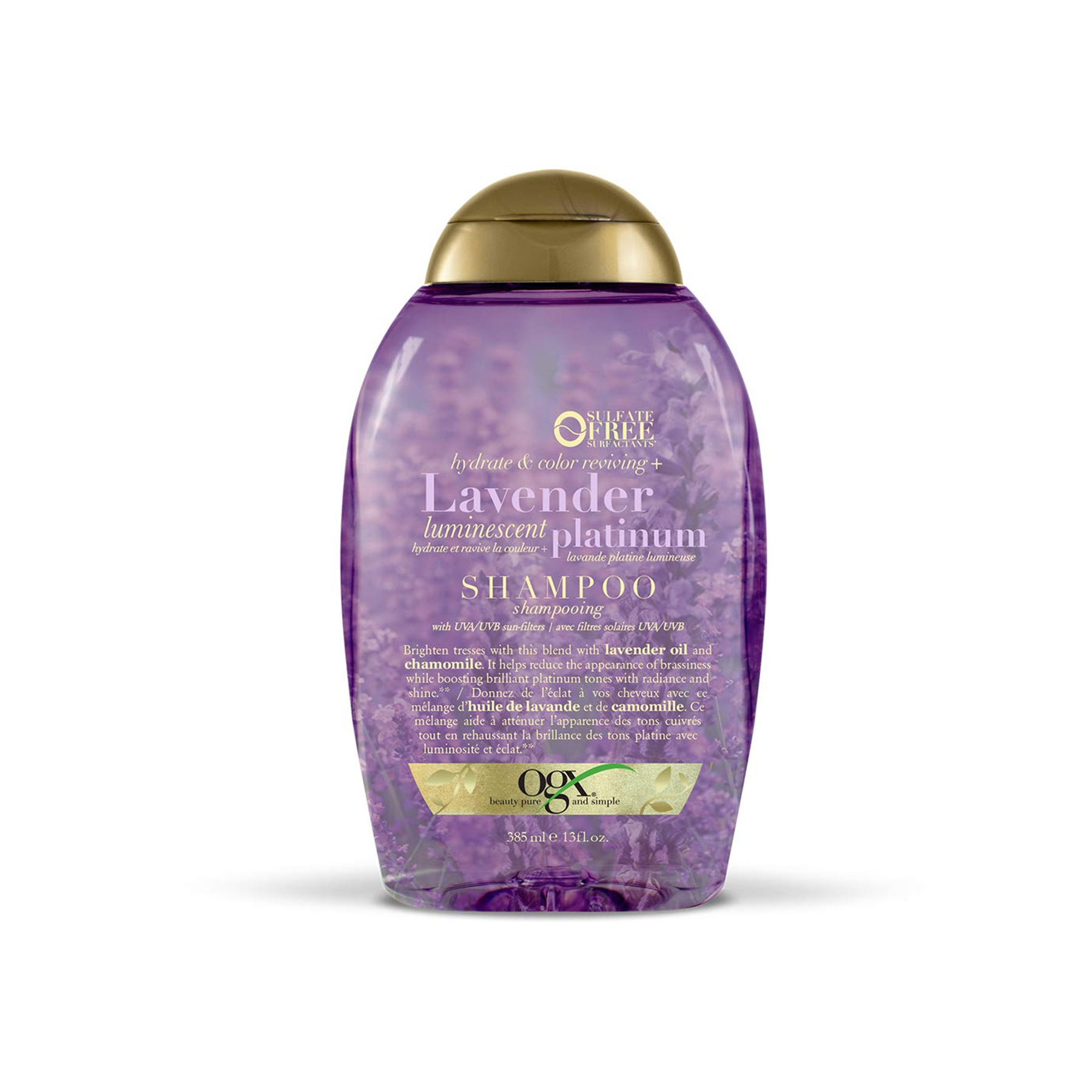 OGX Hydrate & Color Reviving + Lavender Luminescent Platinum Shampoo - 385ml