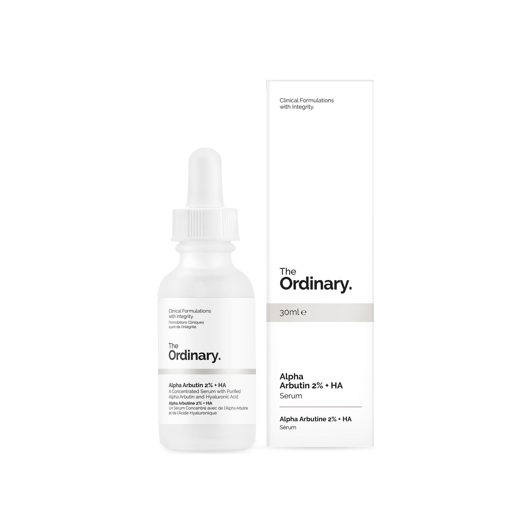 100% Original The Ordinary Alpha Arbutin Serum 2% + HA For Dark Spots & Hyperpigmentation 30ml