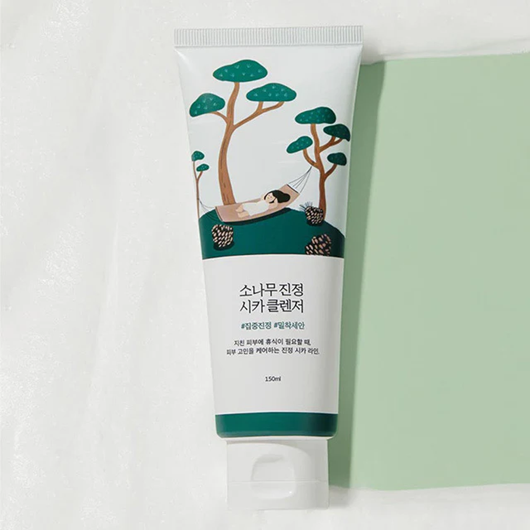 Roundlab Pine Calming Cica Cleanser available on Qasr Jamal Store