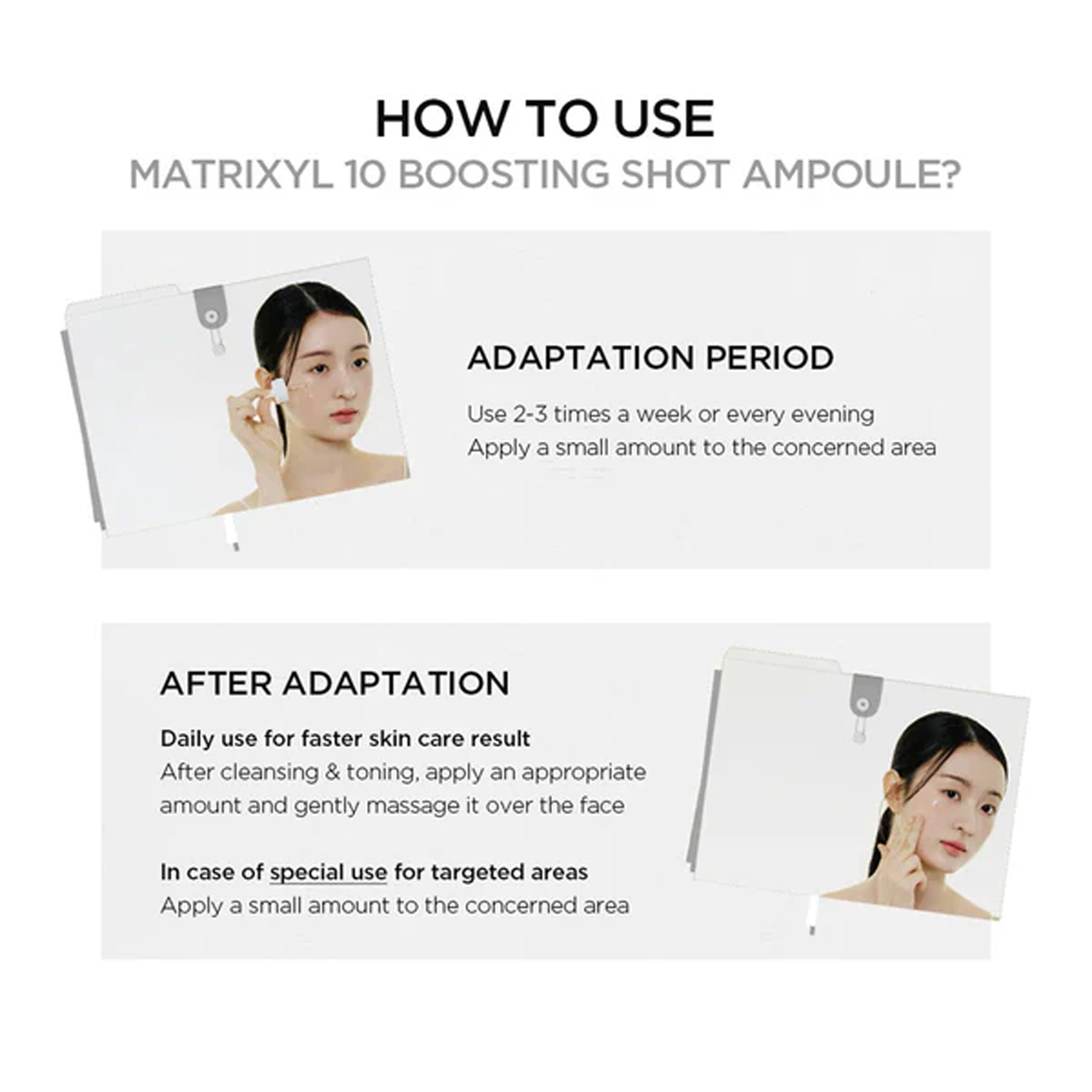 How to use a SKIN1004 Madagascar Centella Matrixyl 10 Boosting Shot Ampoule