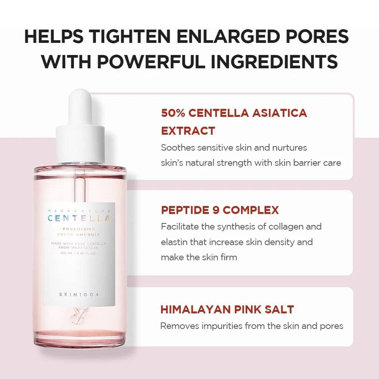 Advantages of SKIN1004 Madagascar Centella Poremizing Fresh Ampoule
