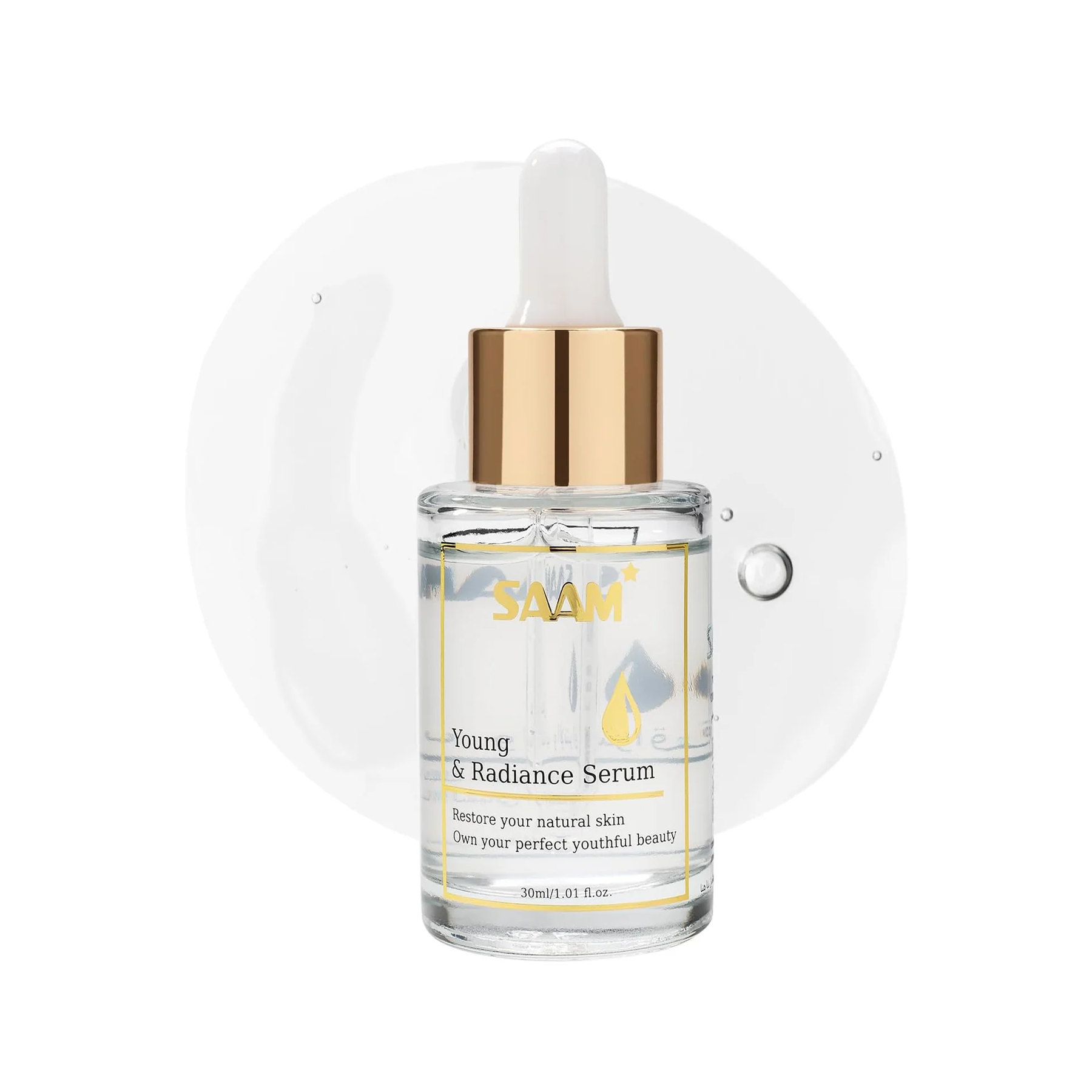 The product of Saam Young & Radiance Serum 