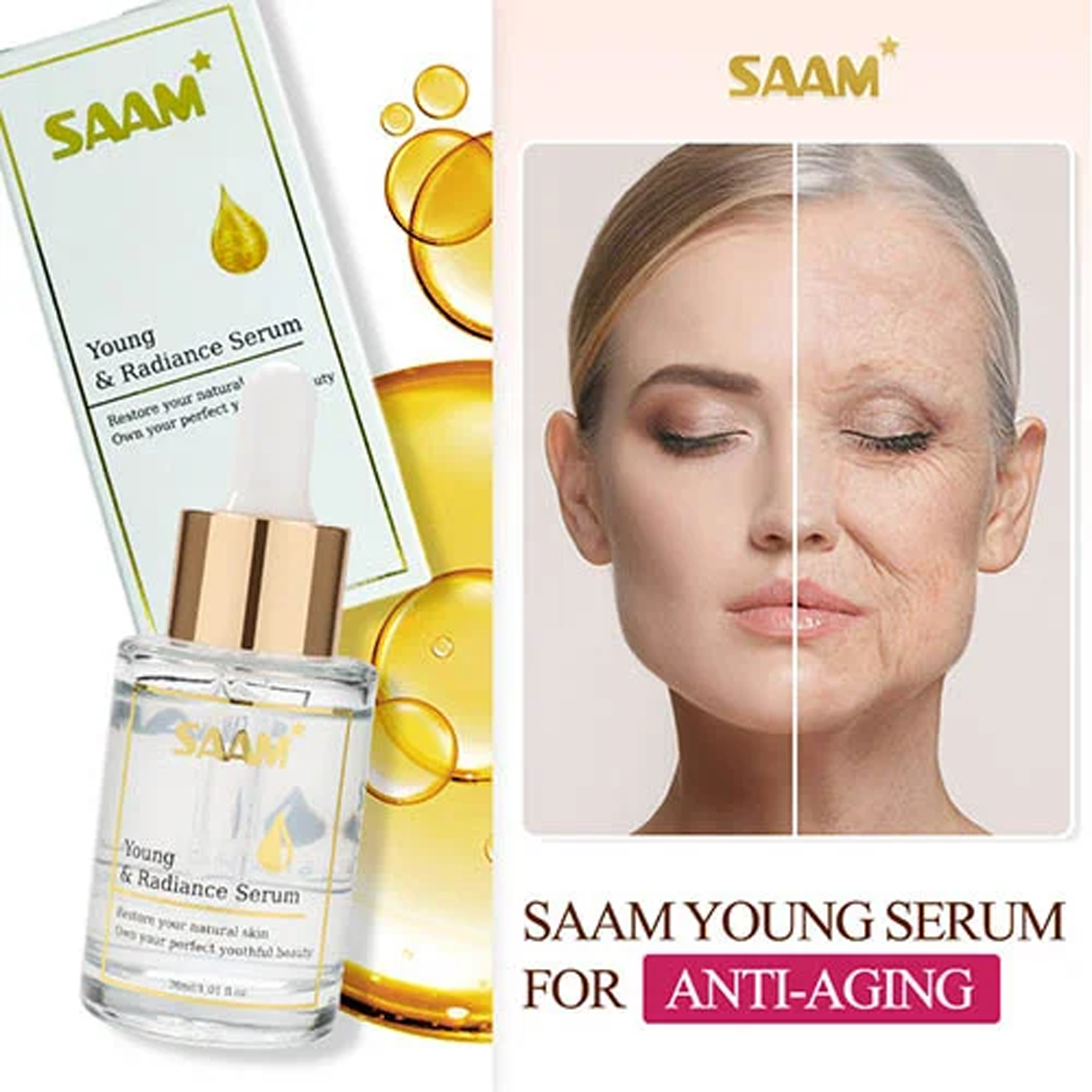 Anti-Aging Benefits in Saam Young & Radiance Serum 