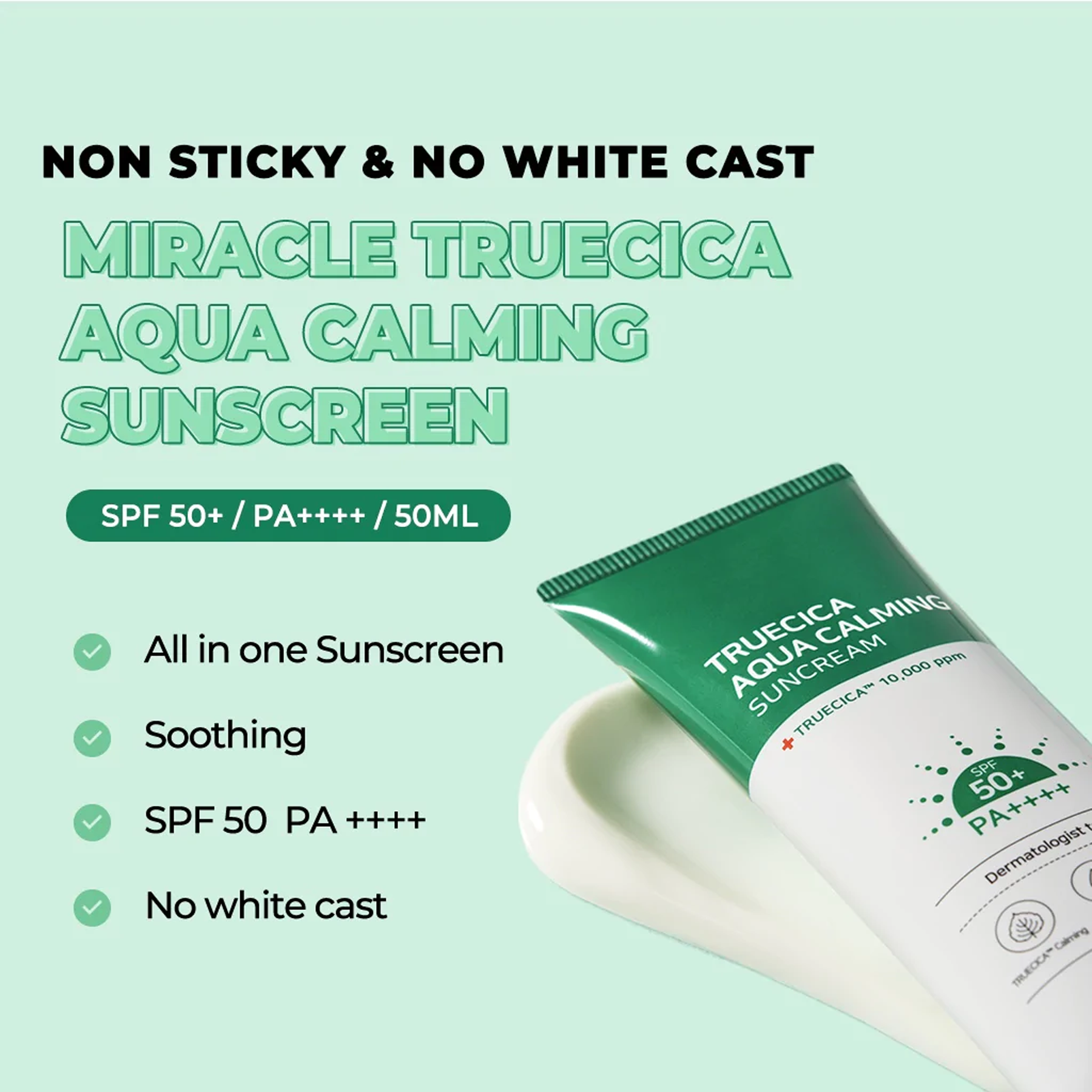 Some By Mi - Truecica Aqua Calming Sun Cream- Key Benefits