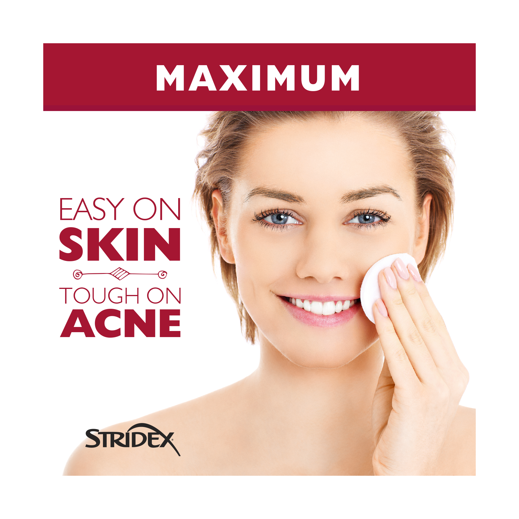 Stridex Single-Step Acne Control Maximum Alcohol Free Acne Control Patch -   Soft Touch Pads