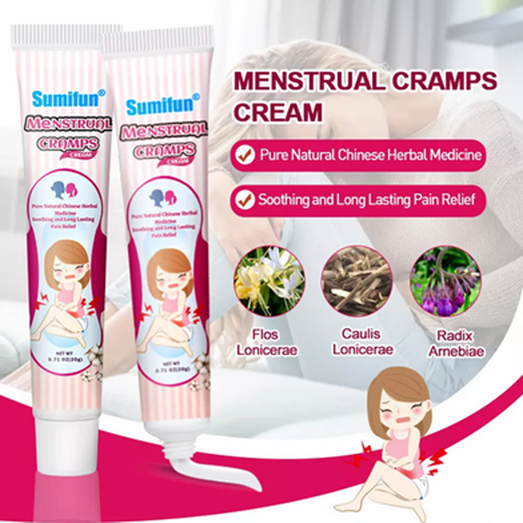 The Key Benefits of Sumifun Menstrual Cramps Cream
