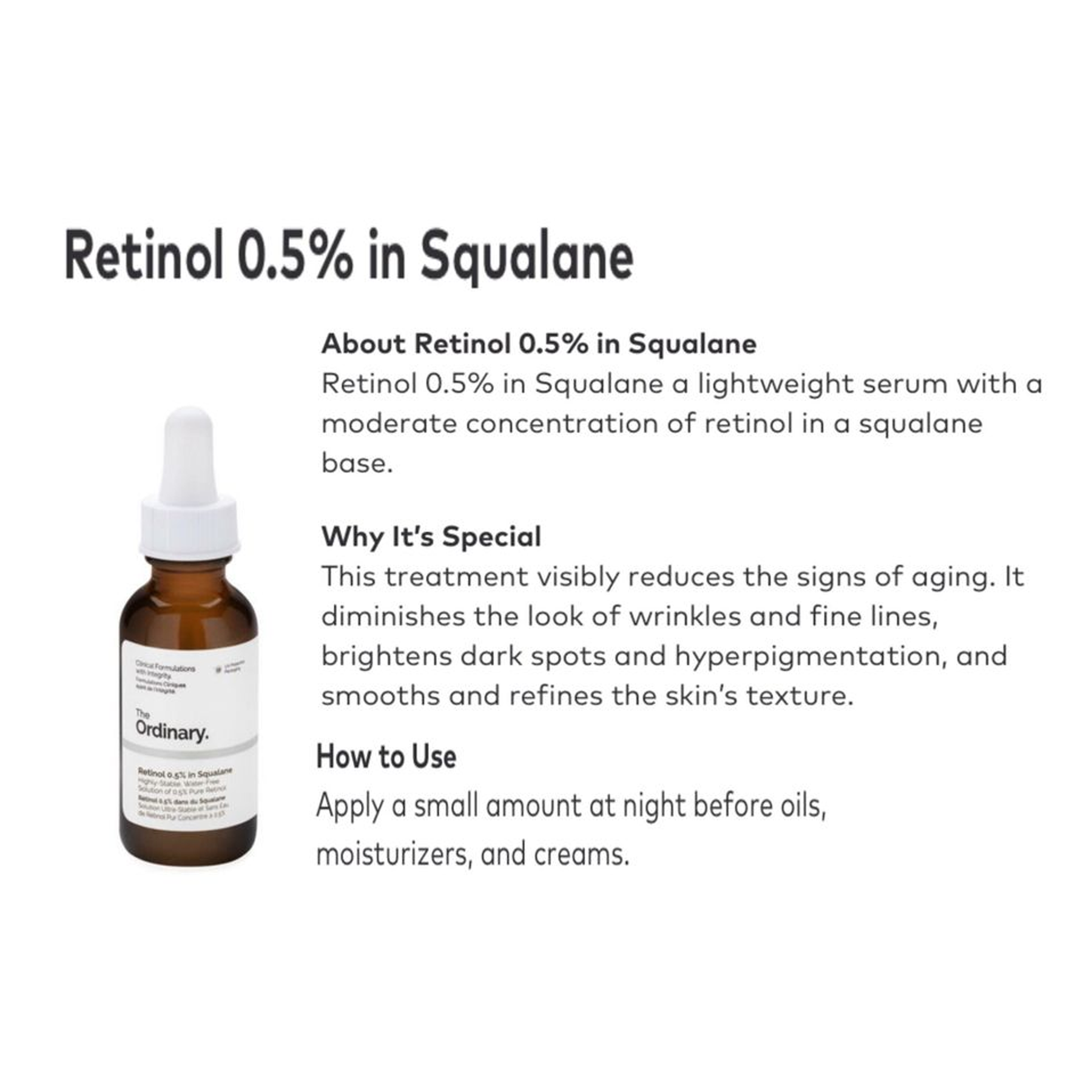 The Ordinary Retinol 0.5% in Squalane 30ml