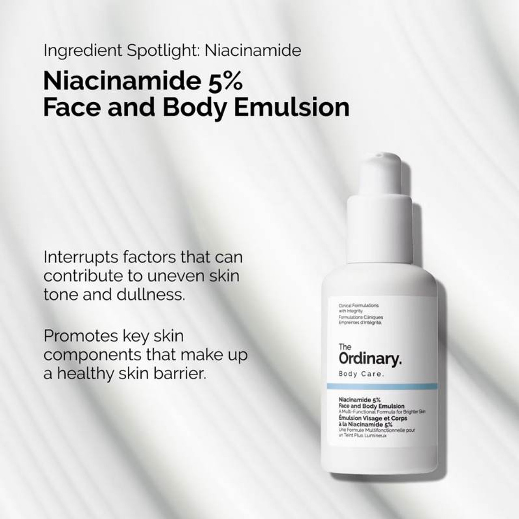 The Ordinary Niacinamide 5% Face and Body Emulsion extract with 5% niacinamide
