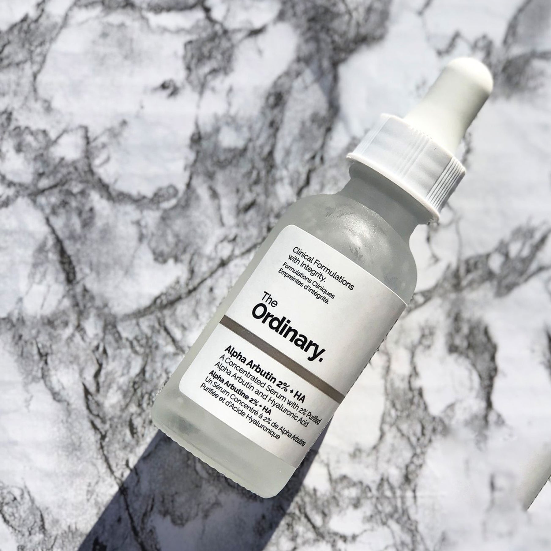 100% Original The Ordinary Alpha Arbutin Serum 2% + HA For Dark Spots & Hyperpigmentation 30ml