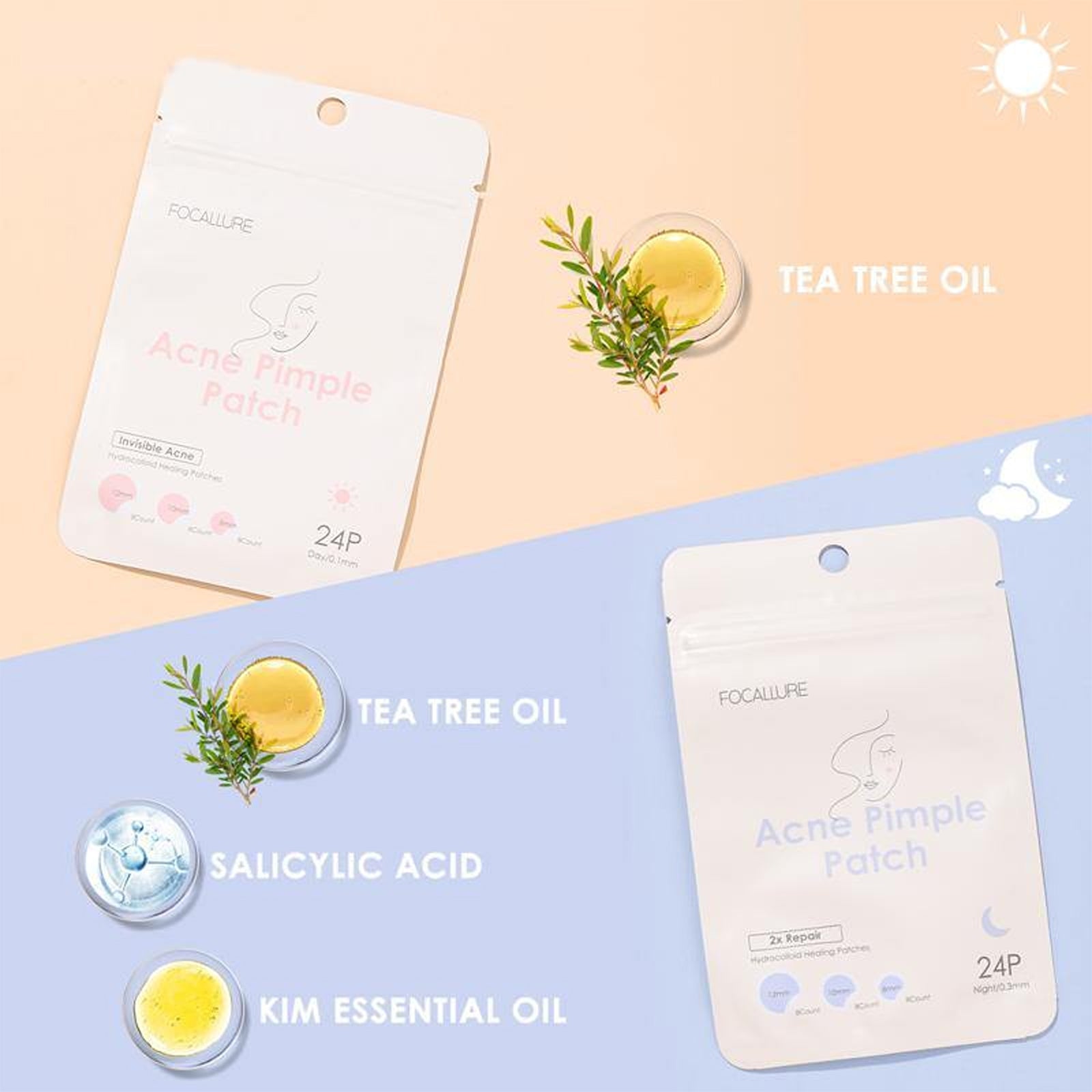 Focallure Pimple Patch - 24 patch
