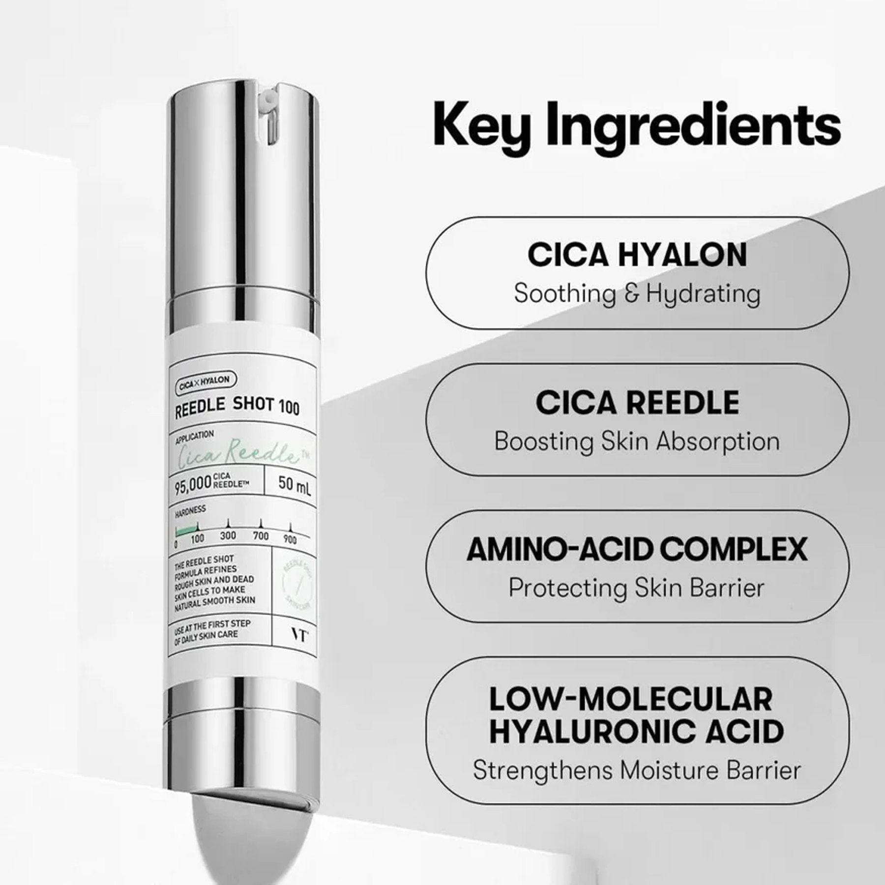The Key Ingredients f VT Cica Reedle Shot 100 Essence