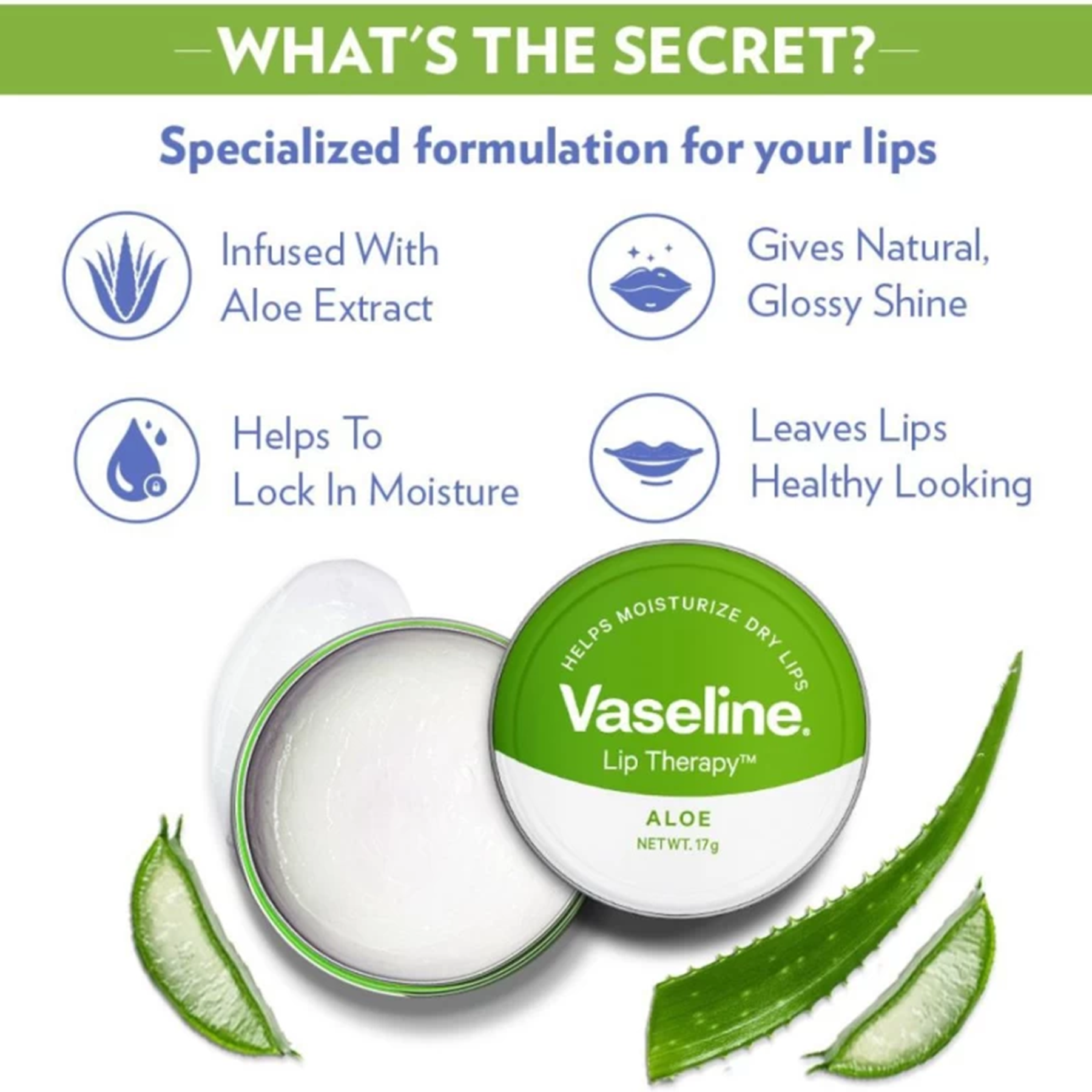  Vaseline Lip Therapy - advantages