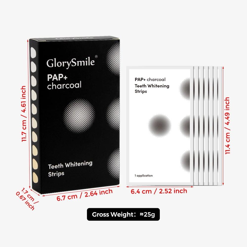 GlorySmile Teeth Whitening Strips - Convenient and effective whitening solution with innovative reactive oxygen technology. 