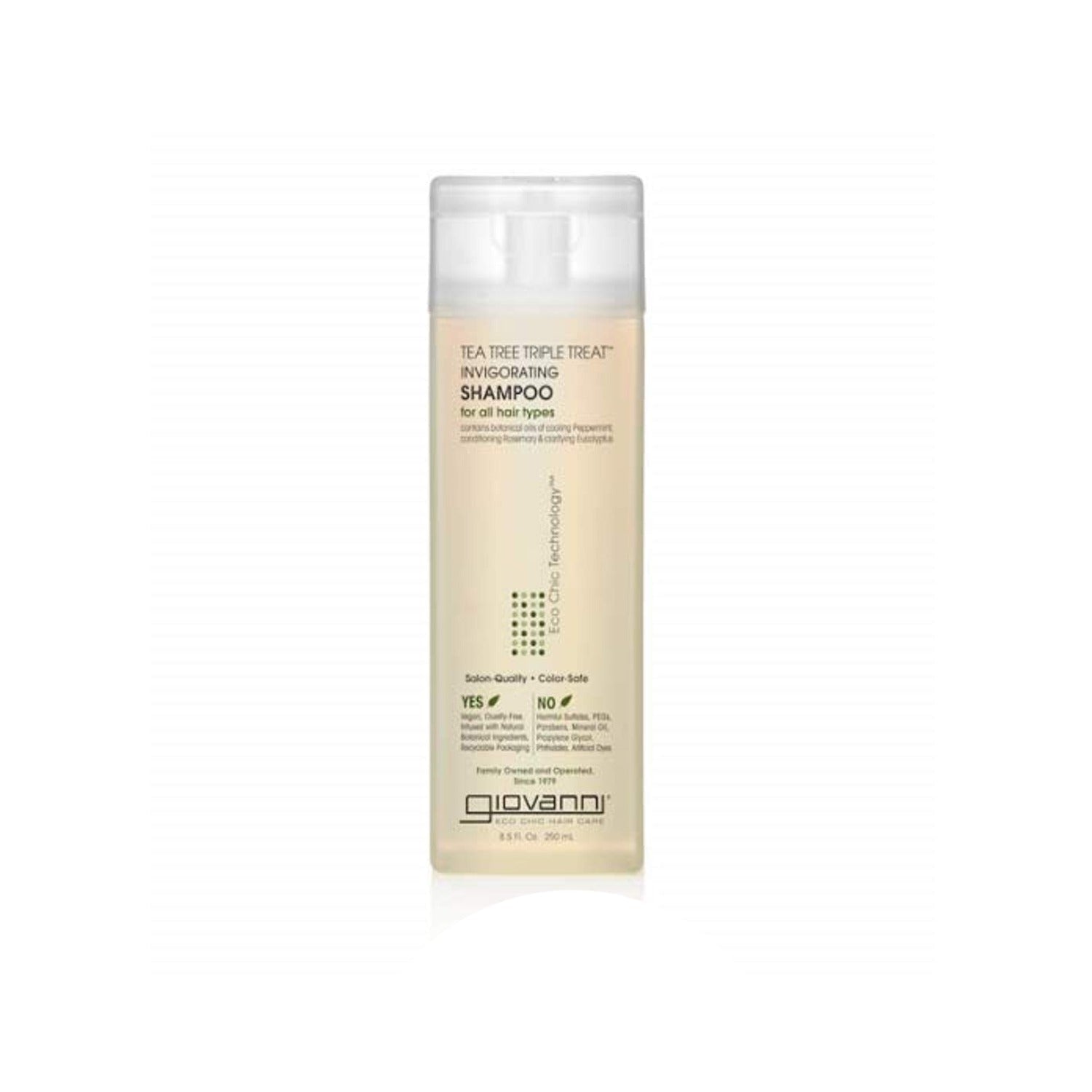 Giovanni Tea Tree Triple Treat Invigorating Shampoo For all Hair Types - 250ml