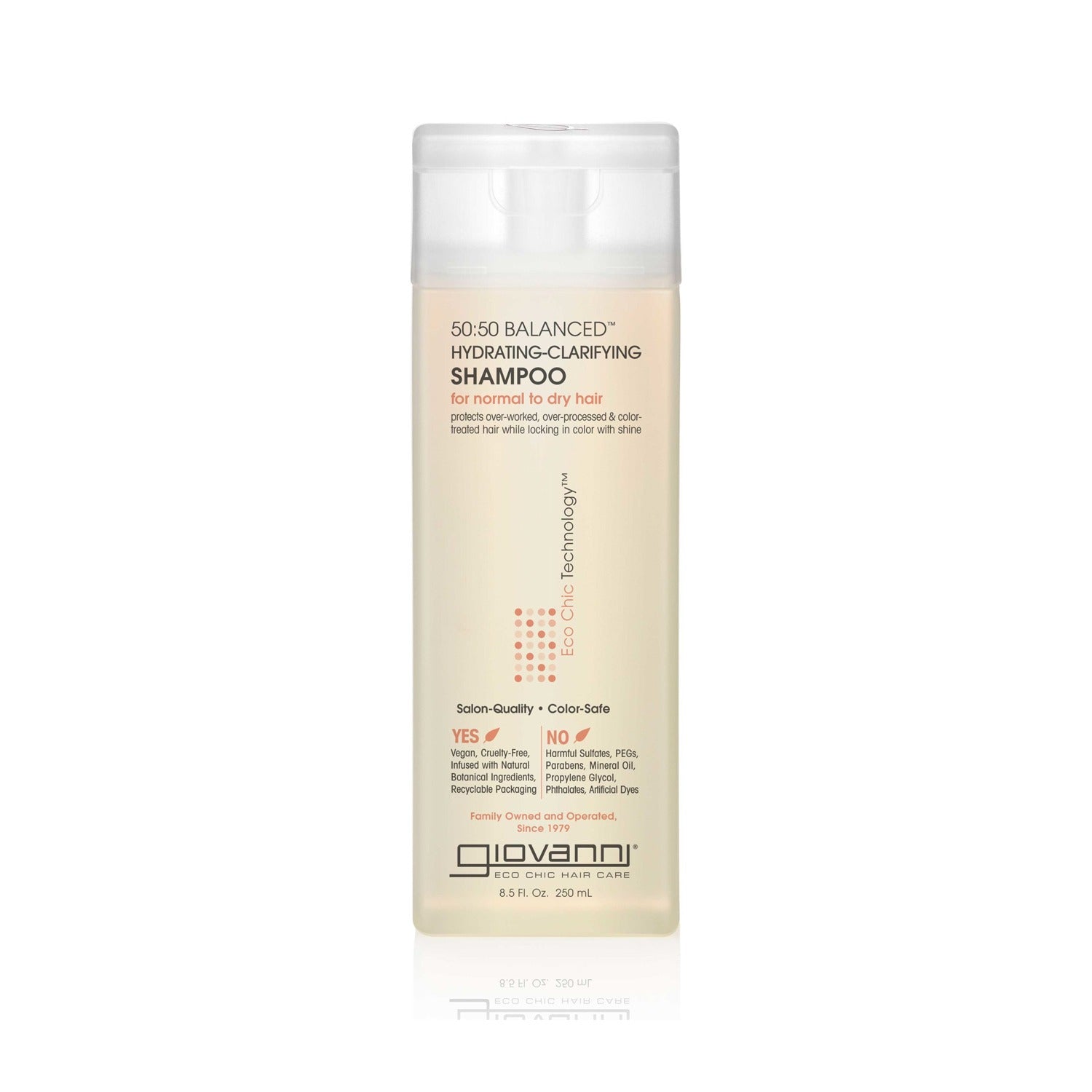 Giovanni 50:50 Balanced Hydrating Clarifying Shampoo For Normal To Dry Hair - 250ml