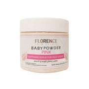 Florence Baby Powder Pink Lightening Scrub For Face and Body - 300ml