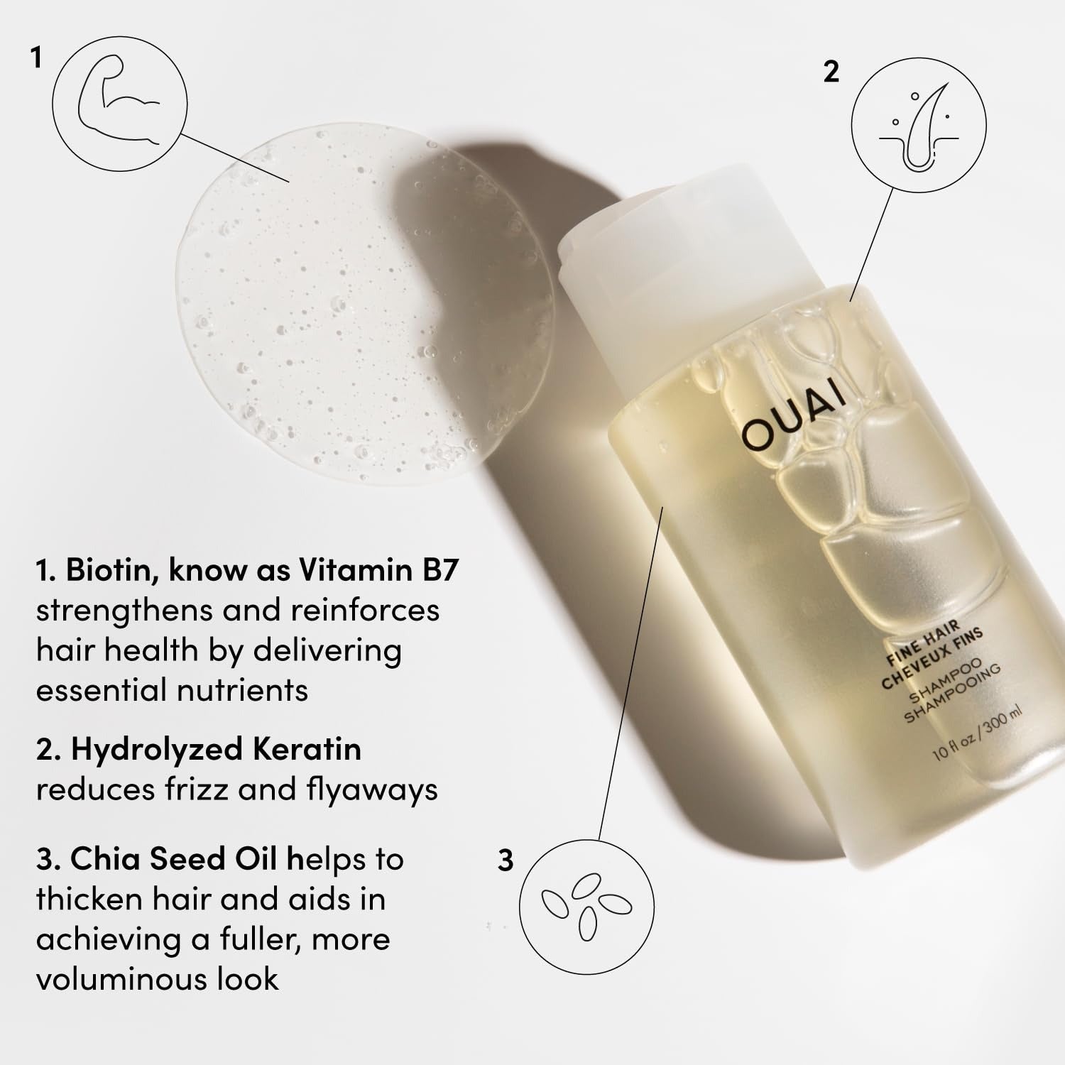 Ouai Fine Hair Cheveux Fins Shampoo - 300 ml