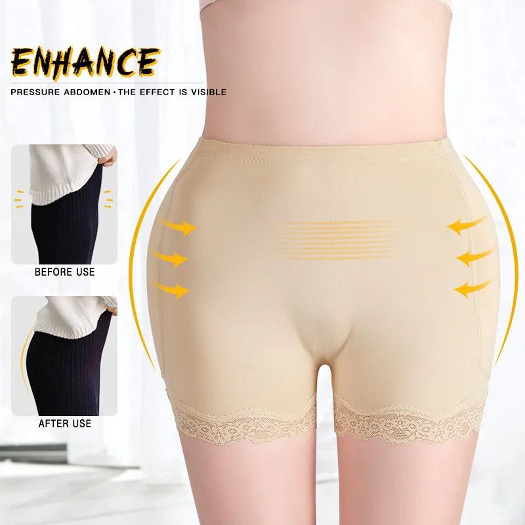 Women's Hip Lifter Shapewear Pads Panties