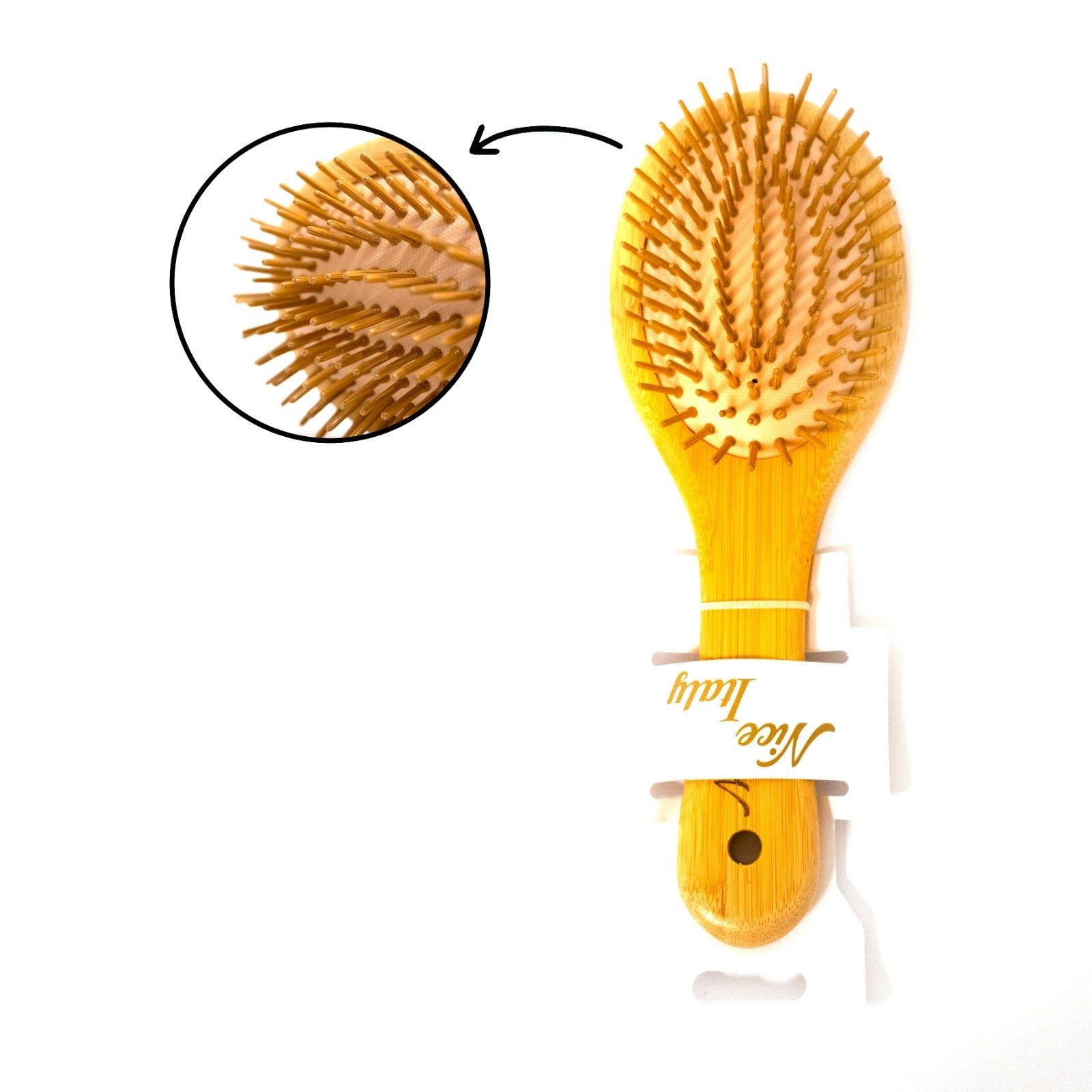 The product of Wooden Paddle Detangling Hair Comb
