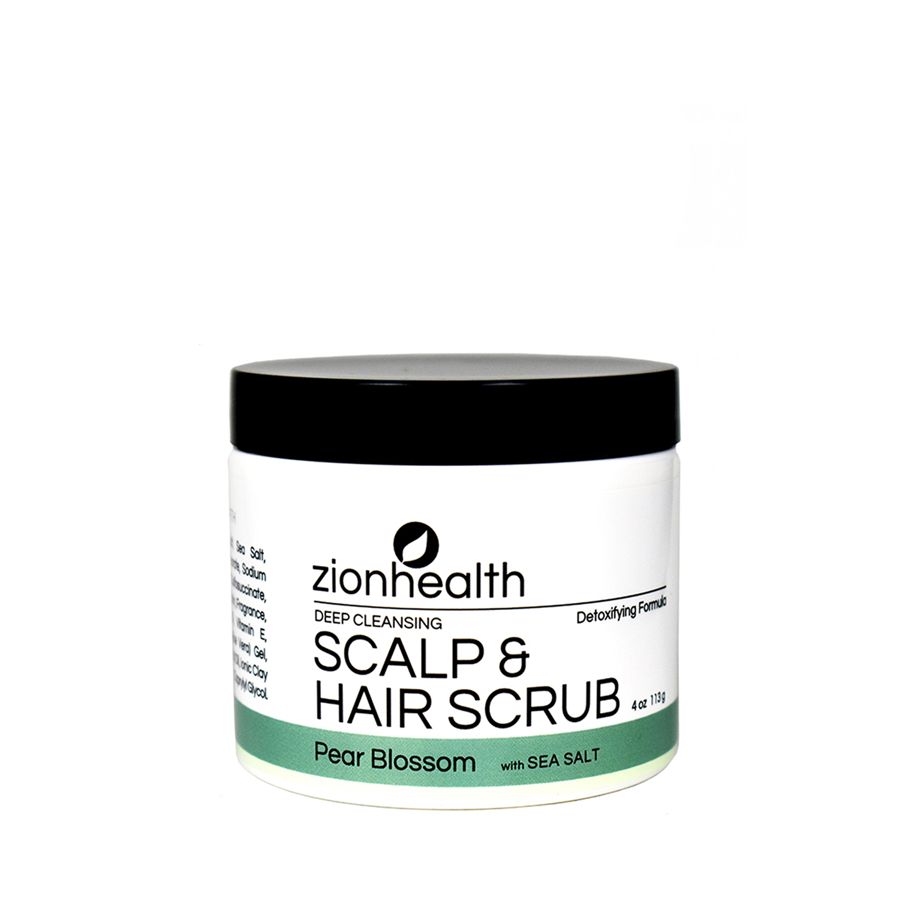 The Pear Blossom Varient of Zionhealth Deep Cleansing Scalp and Hair Scrub