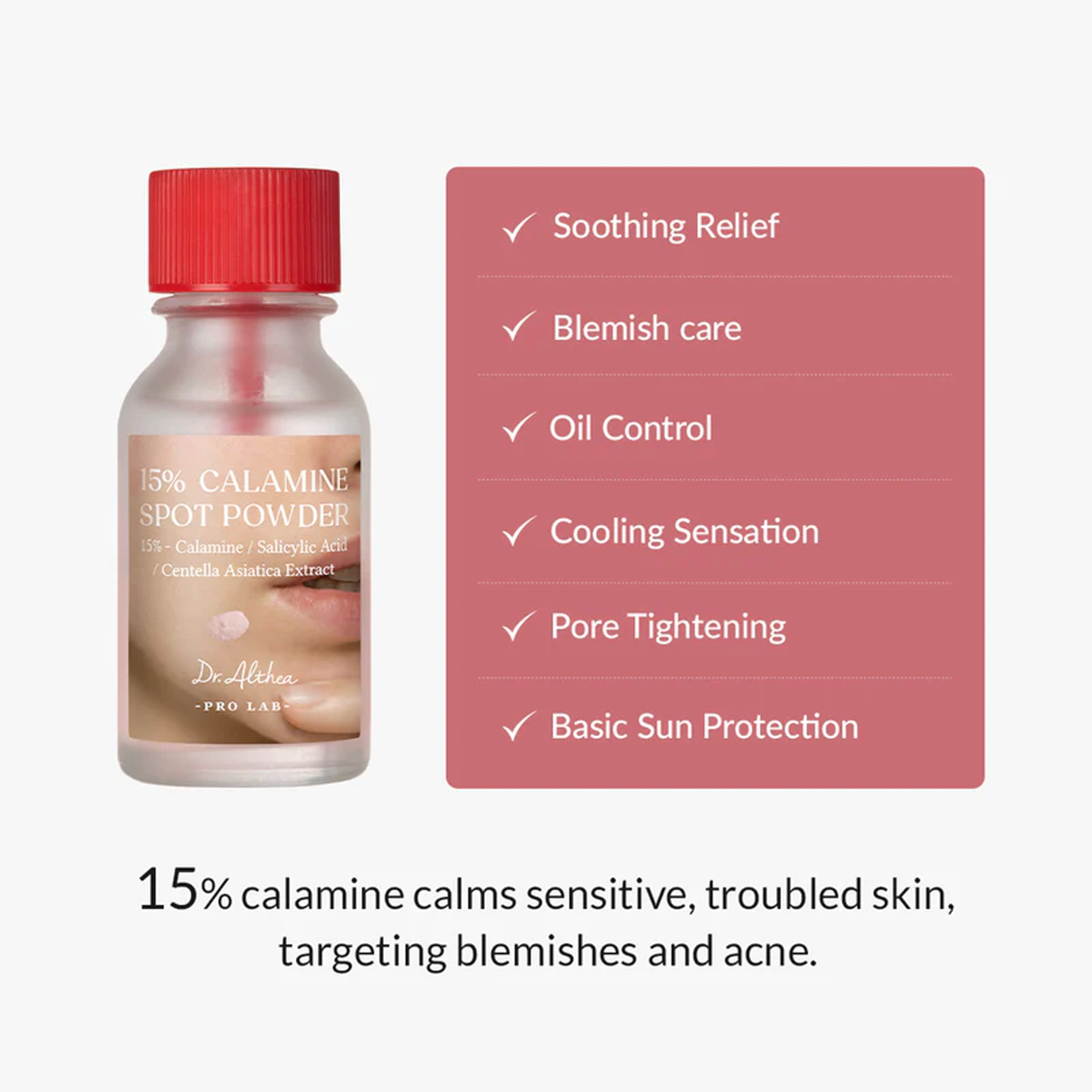 Dr. Althea 15% Calamine Spot Powder - 15ml